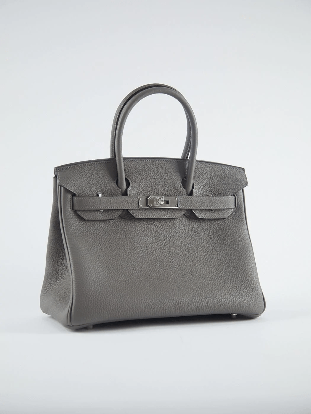 Hermès HERMÈS BIRKIN 30CM GRIS MEYER Togo Leather with Palladium Hardware