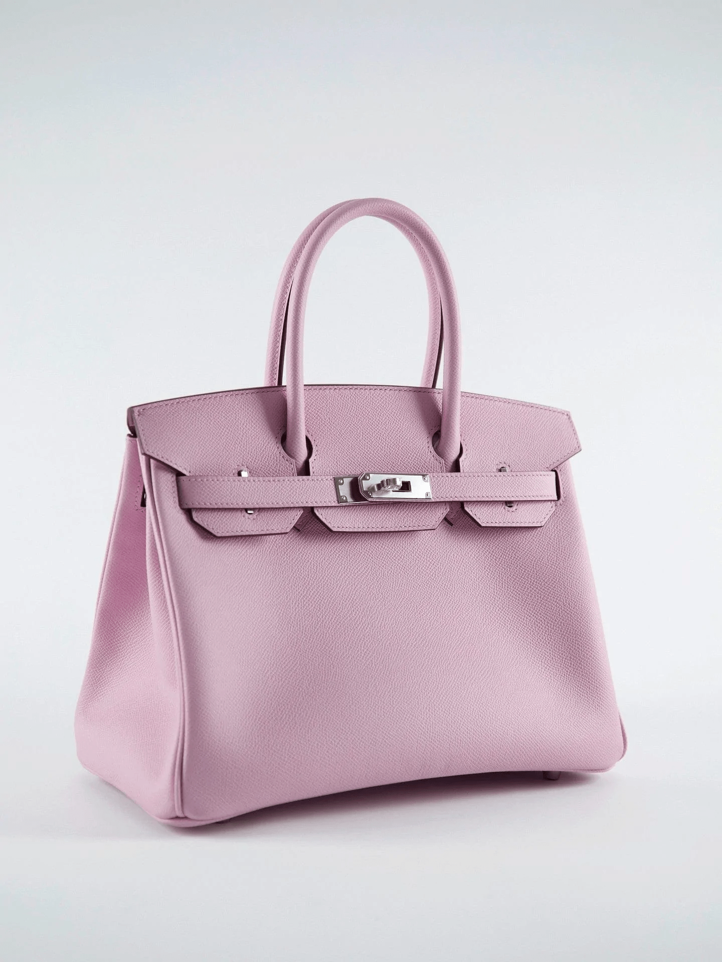 Hermès HERMÈS BIRKIN 30CM MAUVE SYLVESTER Epsom Leather with Palladium Hardware