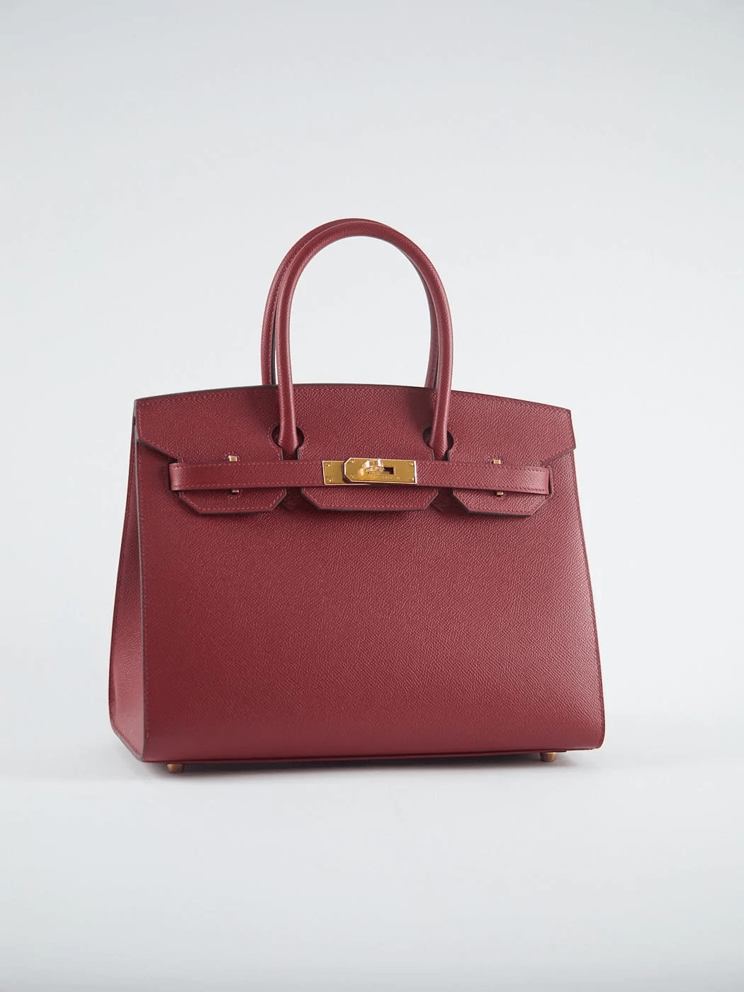 Hermès HERMÈS BIRKIN 30CM ROUGE GRENAT Epsom Leather with Gold Hardware