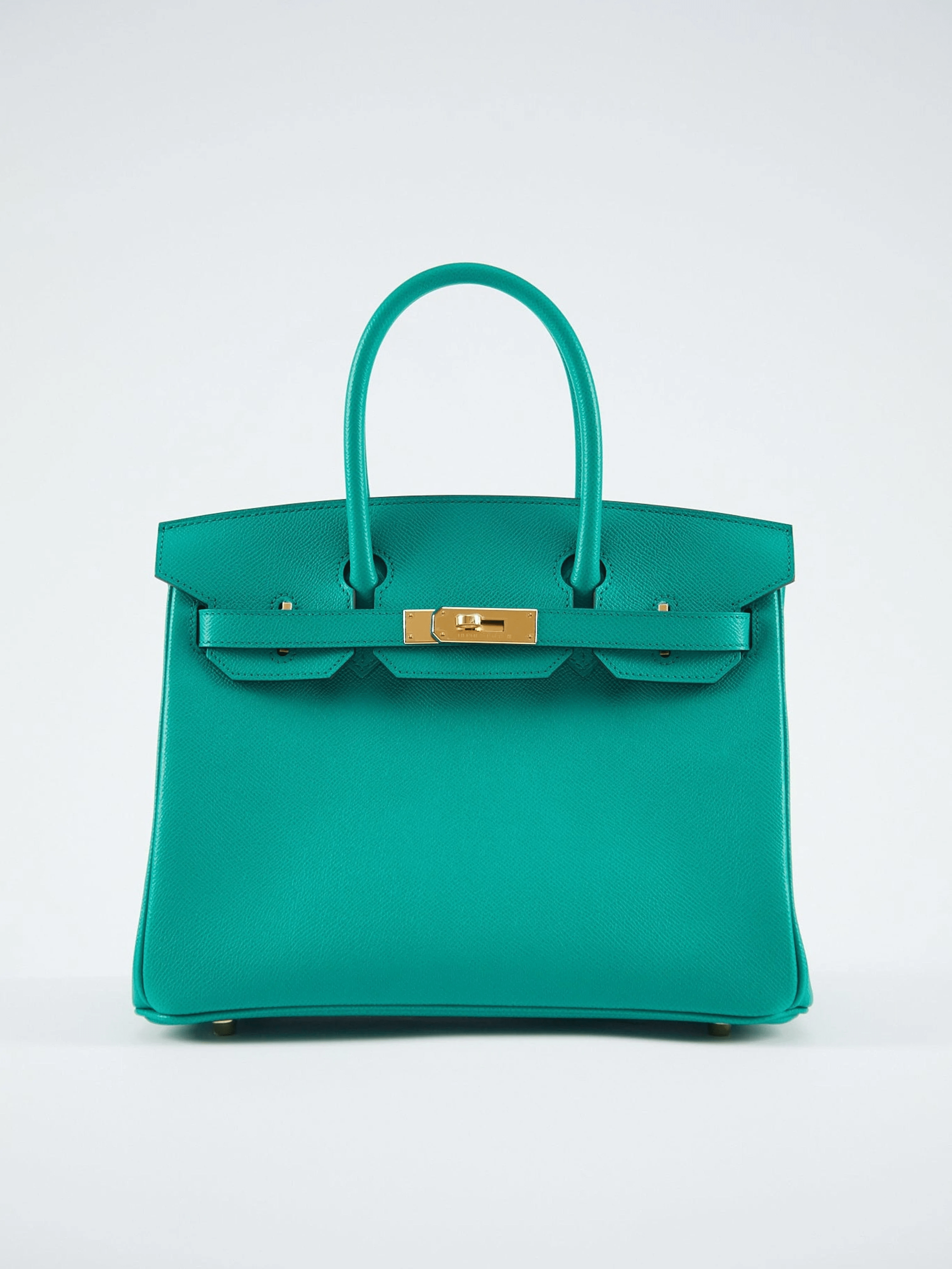 Hermes HERMÈS BIRKIN 30CM VERT JADE Epsom Leather with Gold Hardware