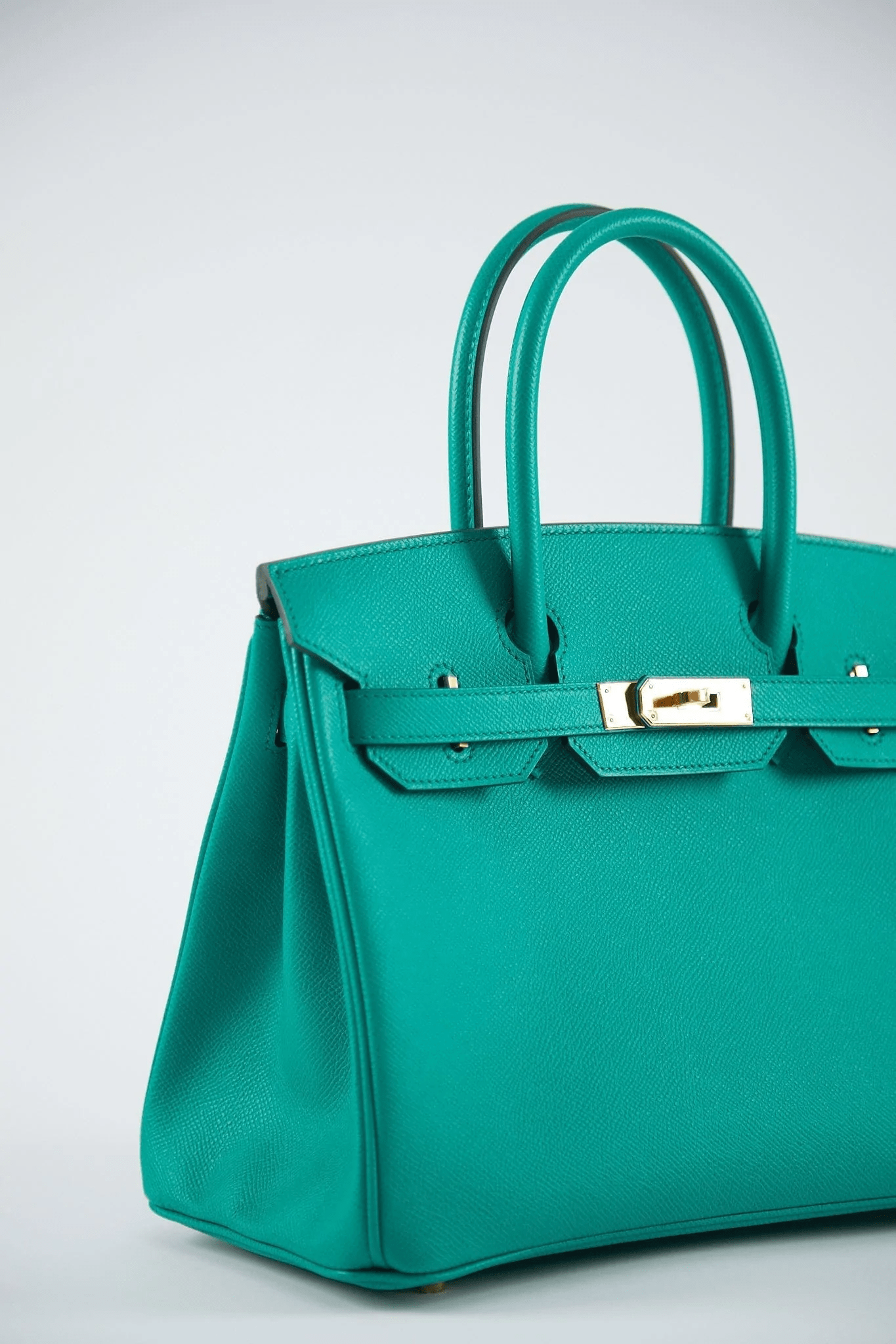 Hermes HERMÈS BIRKIN 30CM VERT JADE Epsom Leather with Gold Hardware