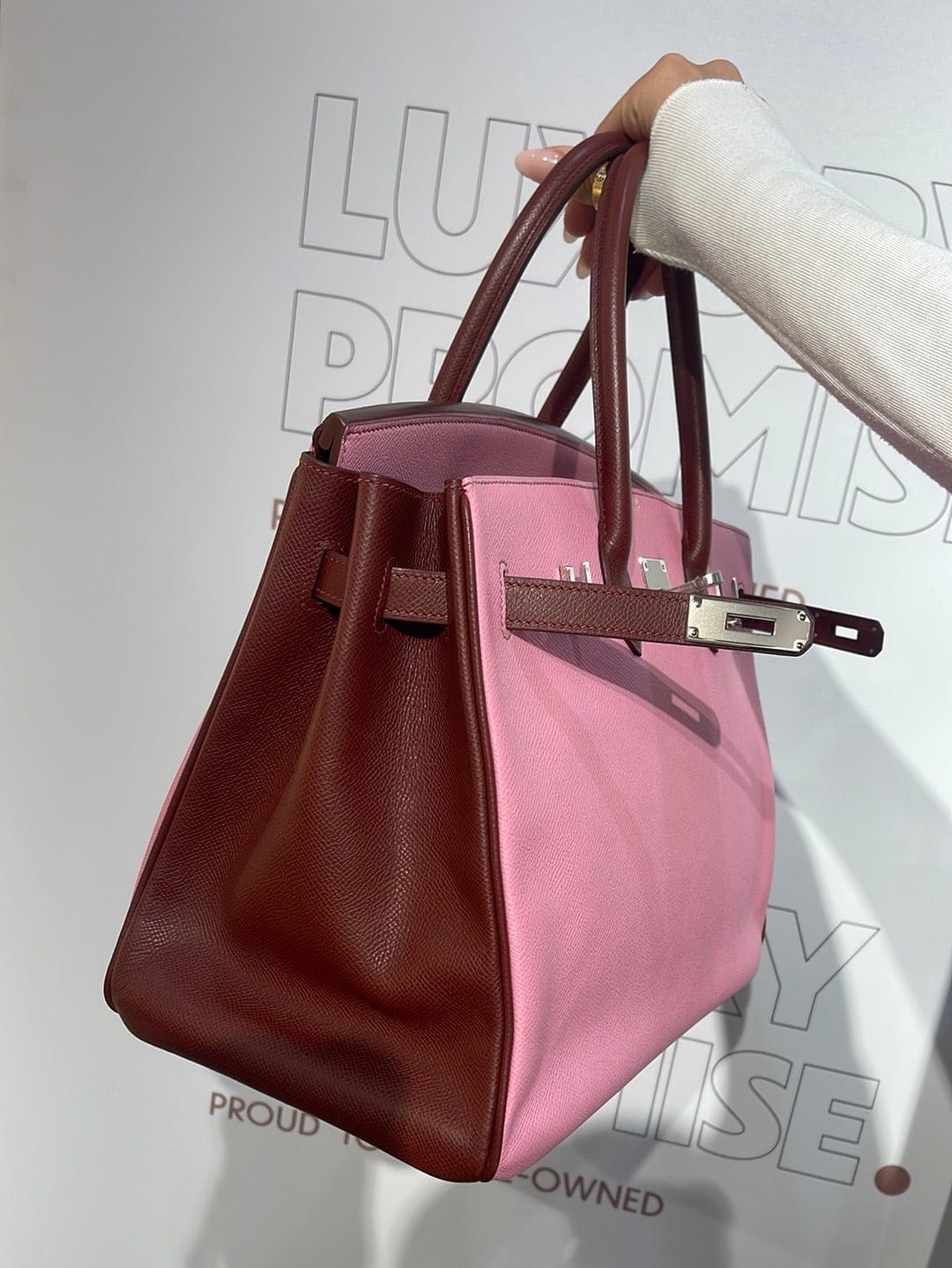 Hermès Hermès Birkin 35 Epsom HSS Rouge H & UNO Pink PHW