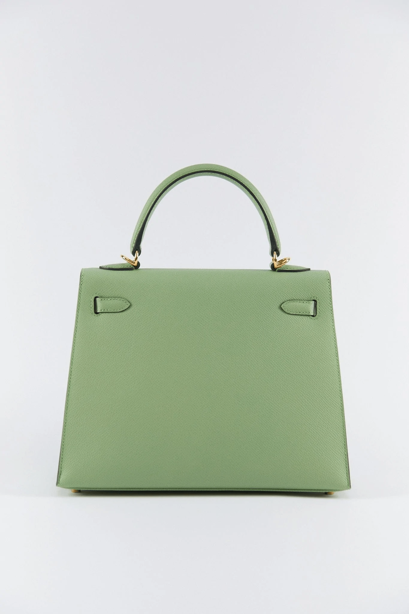 Hermes HERMÈS KELLY 25CM VERT CRIQUET Epsom Leather with Gold Hardware