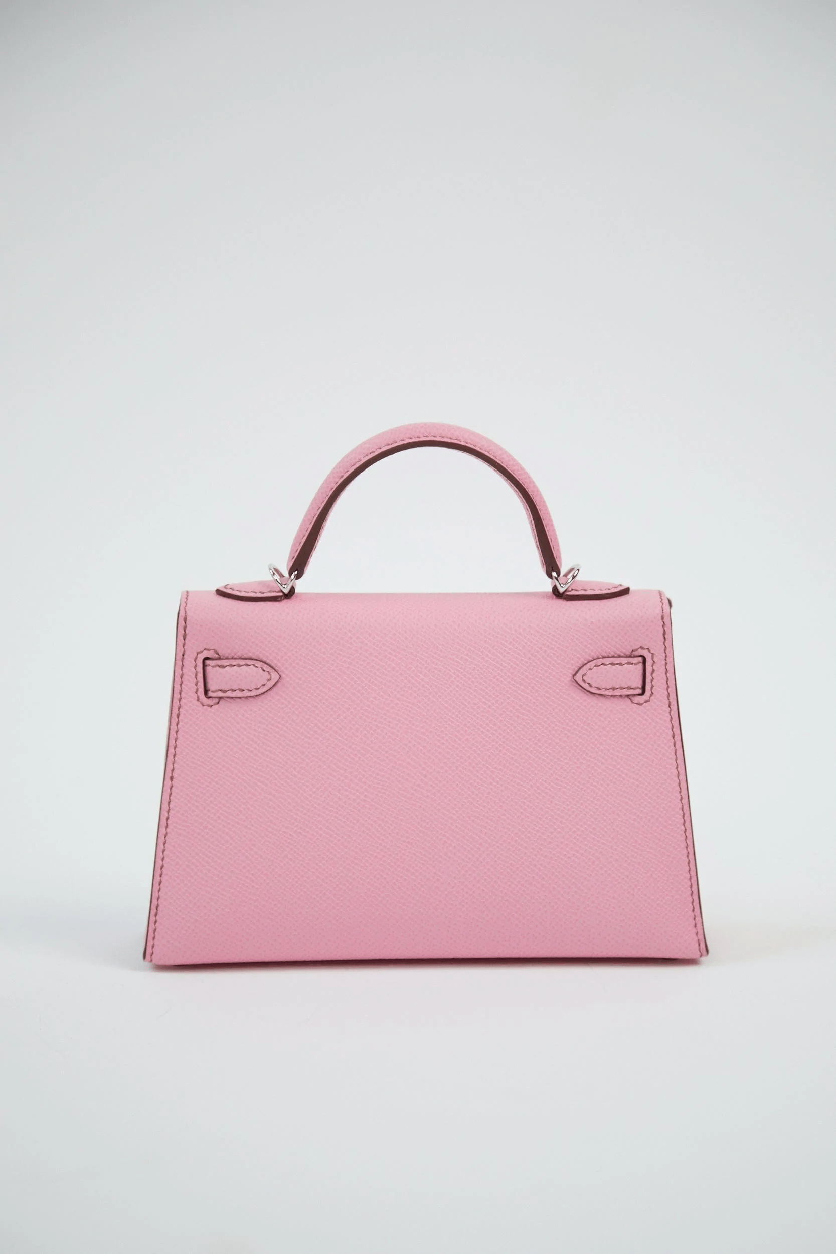 Hermes HERMÈS MINI KELLY II 20CM BUBBLEGUM Epsom Leather with Palladium Hardware