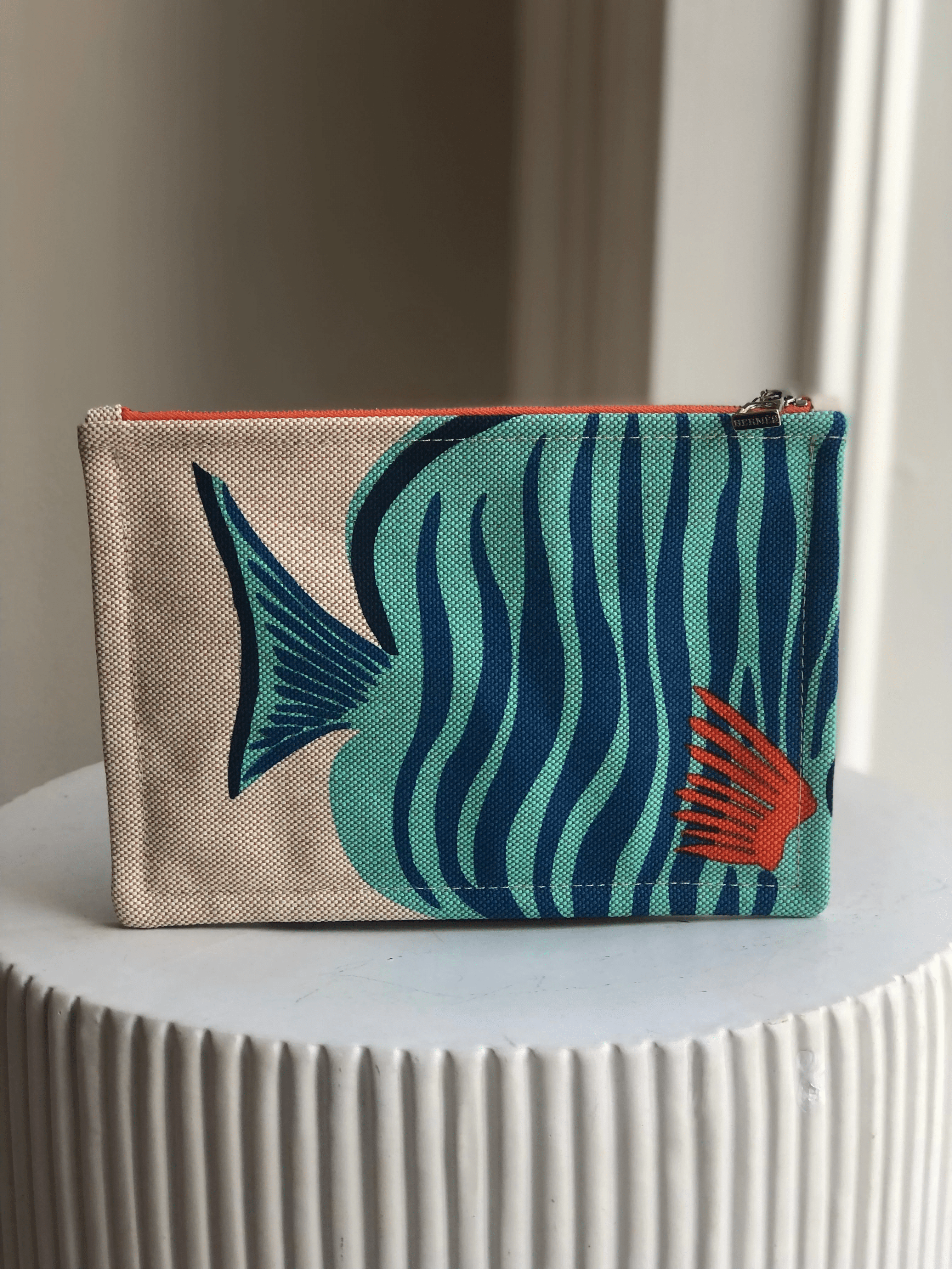 Hermes HERMÈS SMALL UNDER THE WAVES CASE Azure