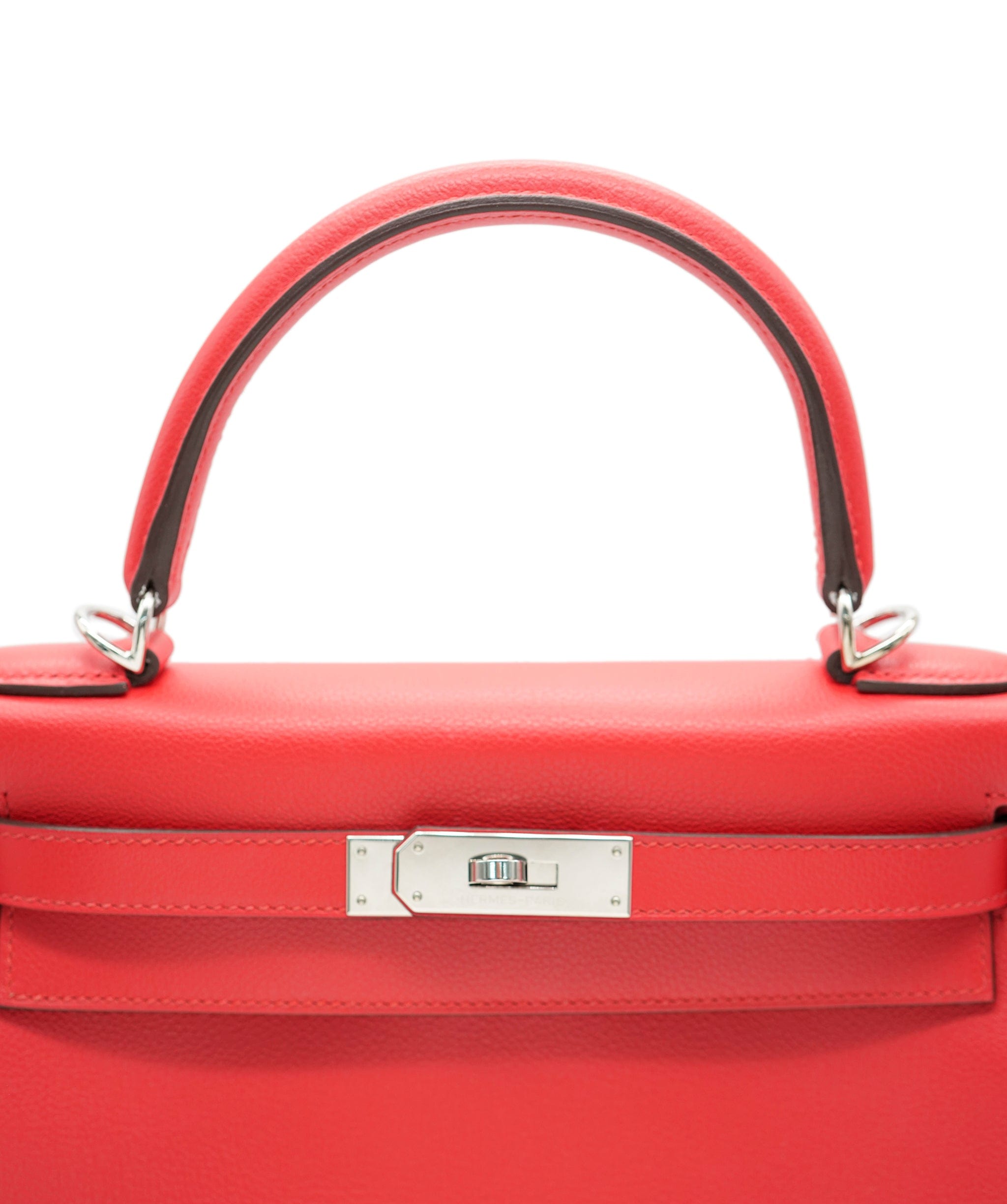 Hermes Hermes 28 Rouge Casaque Retourne Kelly Verso with PHW - AJC0246