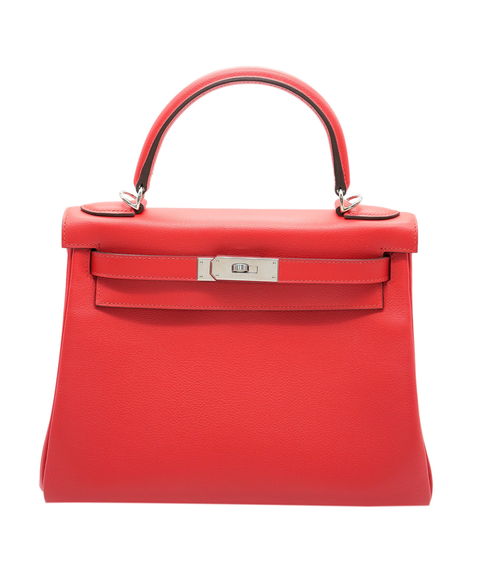 Hermes Hermes 28 Rouge Casaque Retourne Kelly Verso with PHW - AJC0246