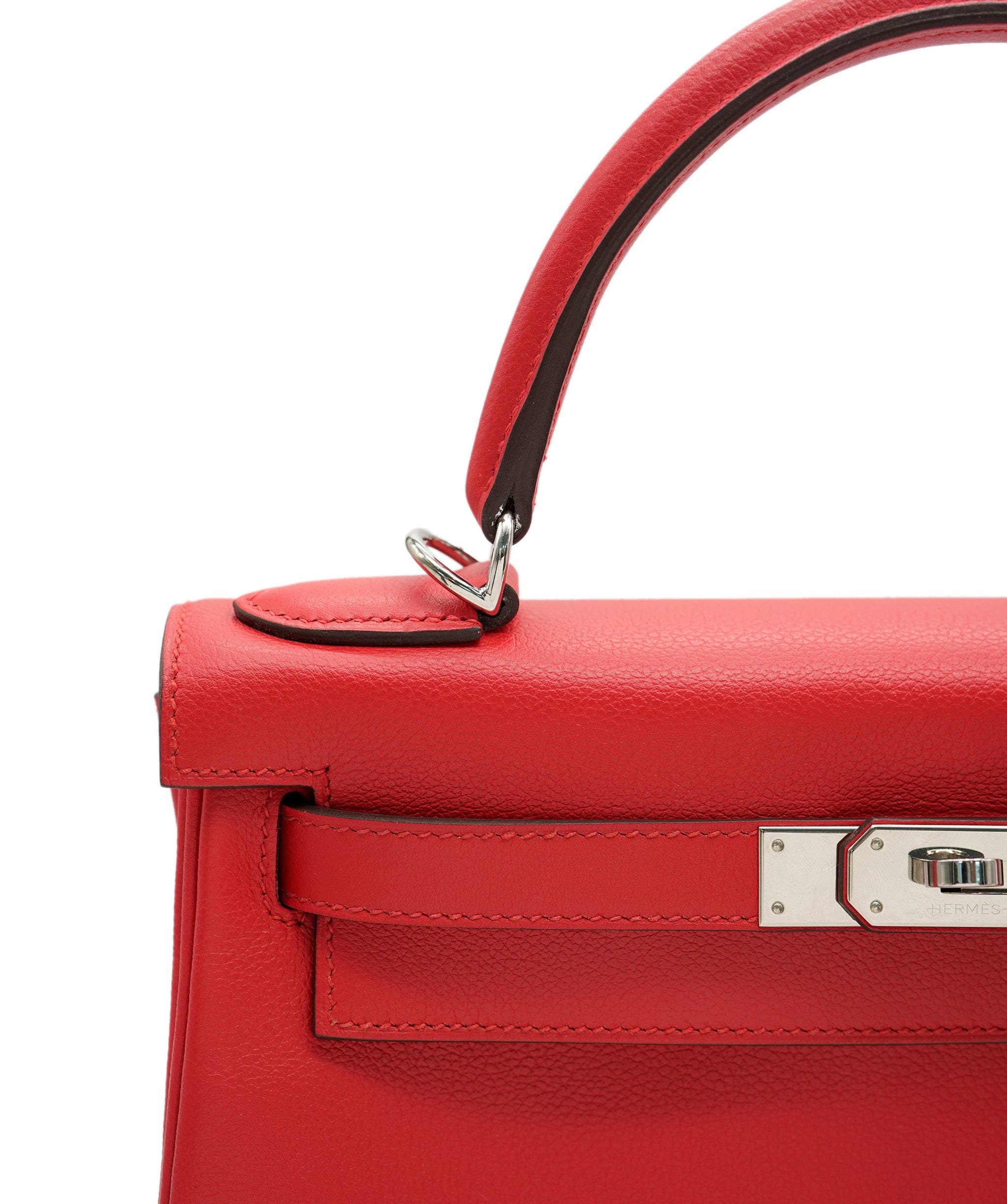 Hermes Hermes 28 Rouge Casaque Retourne Kelly Verso with PHW - AJC0246