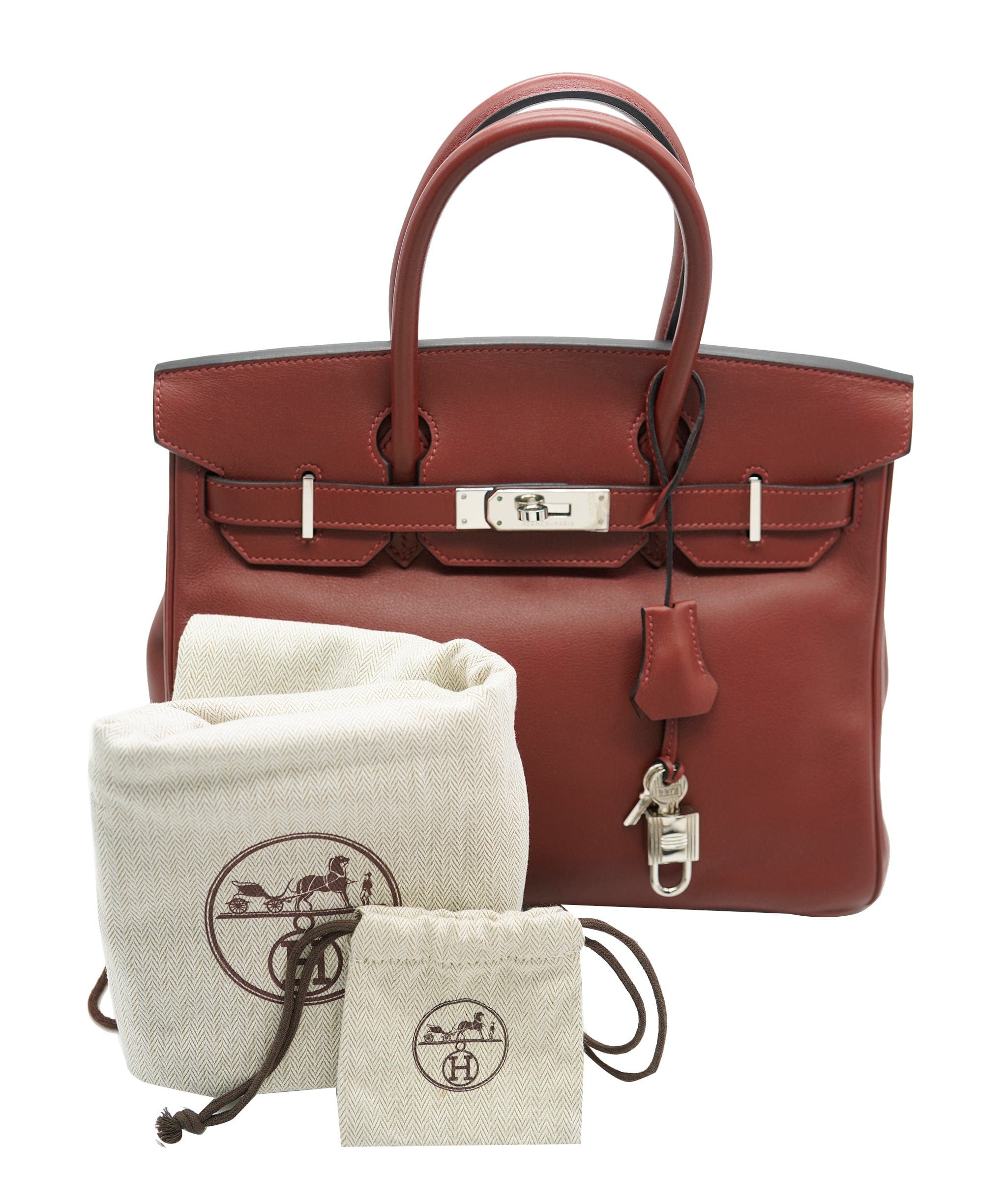 Hermès HERMES 30cm Birkin Rouge H Swift PHW ASL10450