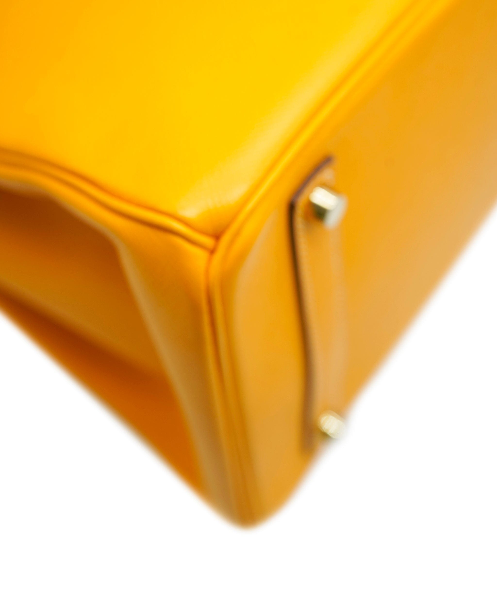 Hermès Hermes B35 Jaune D'or Candy Collection With Potiron Interior Epsom Permabrass hardware ASC4996