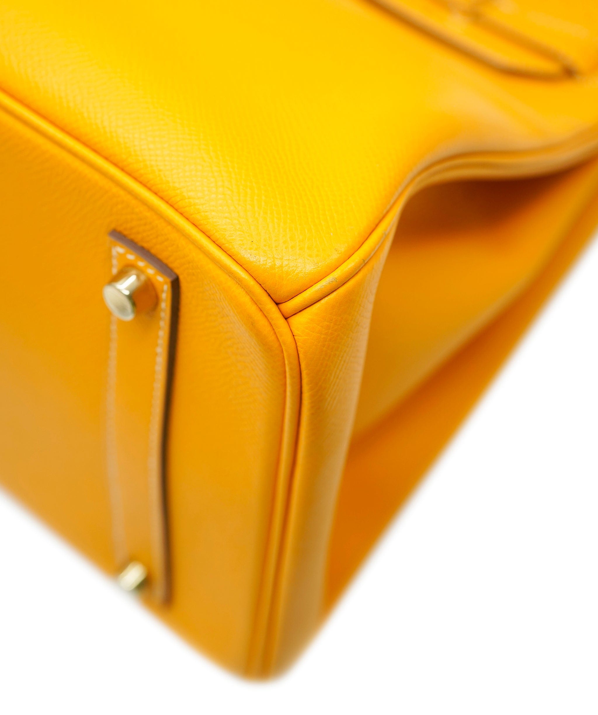 Hermès Hermes B35 Jaune D'or Candy Collection With Potiron Interior Epsom Permabrass hardware ASC4996