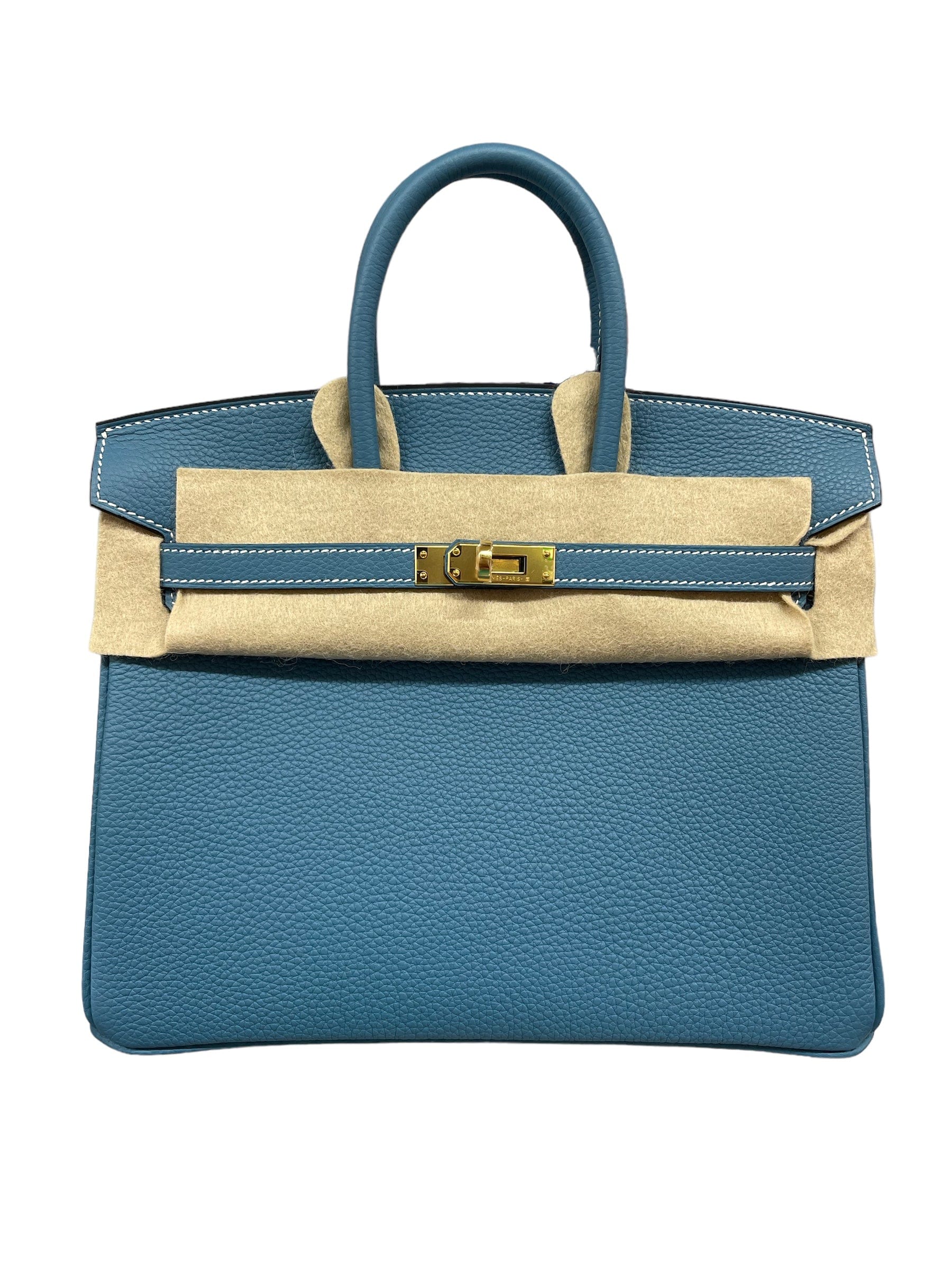 Hermès Hermes Birkin 25 Bleu Jean Togo GHW #B SKCB-082948