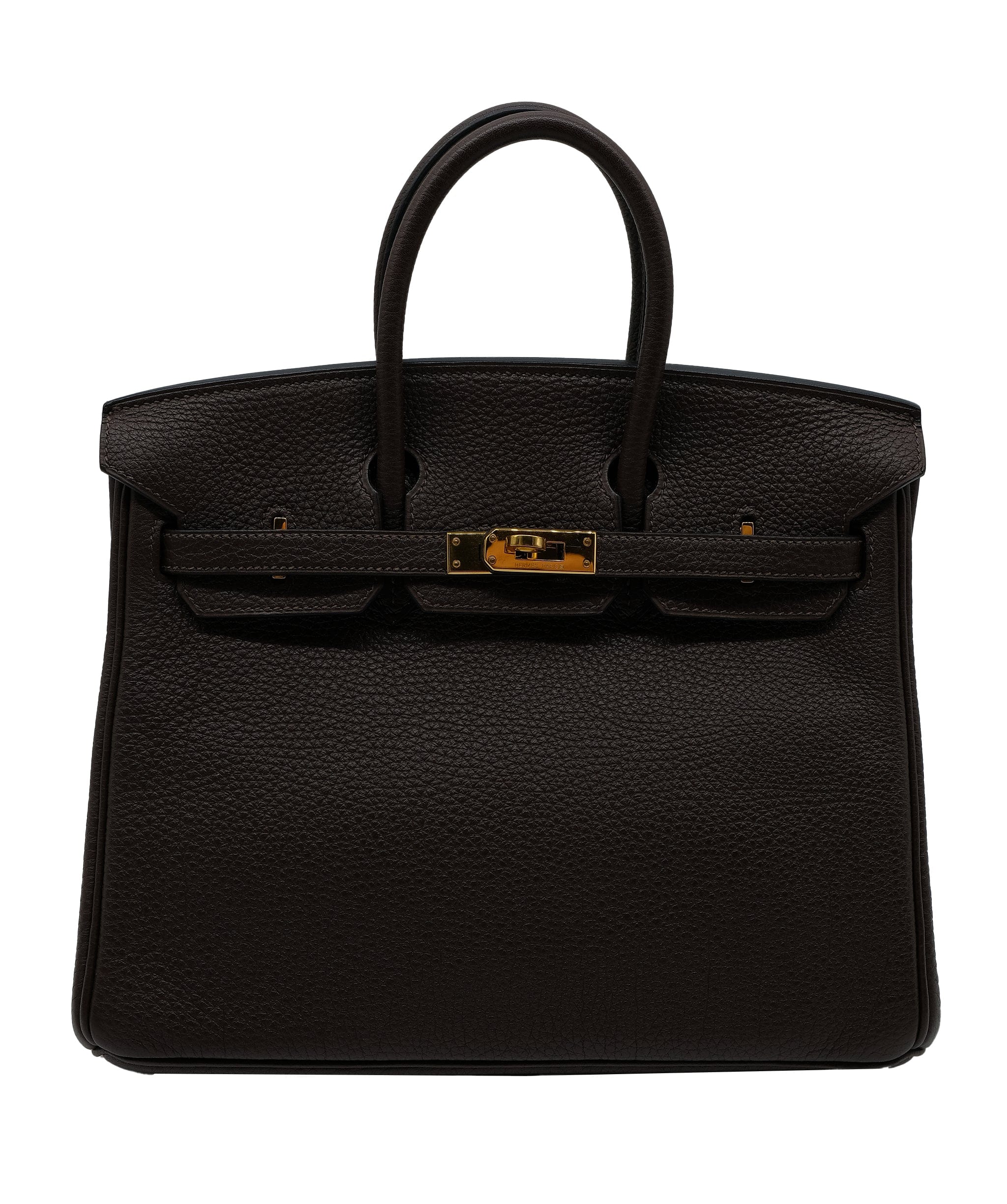 Hermès Hermes Birkin 25 Chocolate Togo GHW #O SKL1715