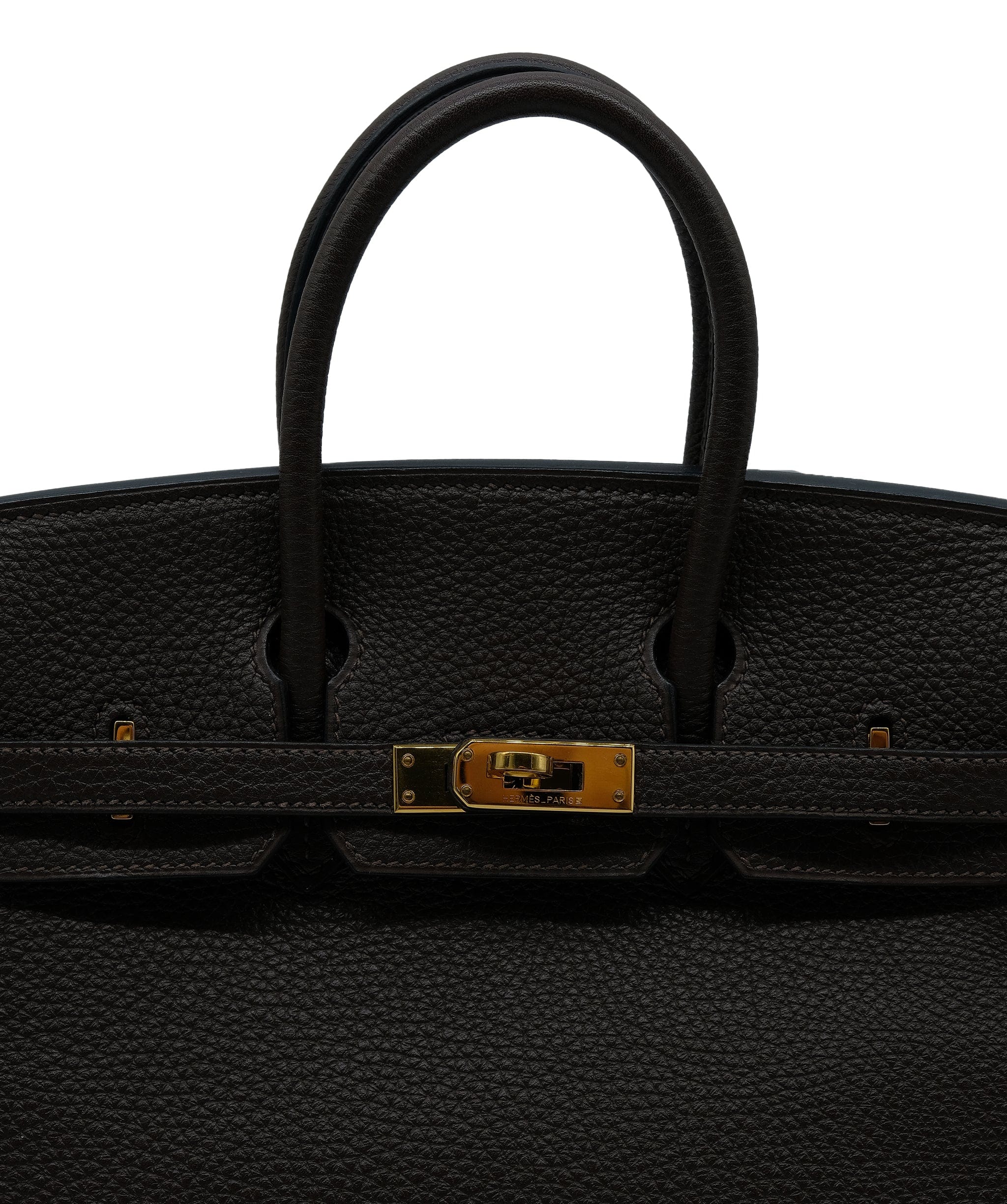 Hermès Hermes Birkin 25 Chocolate Togo GHW #O SKL1715