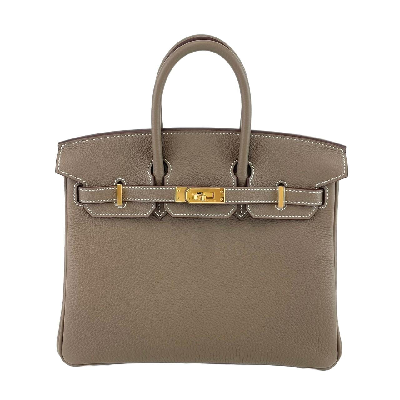 Hermès Hermes Birkin 25 Etoupe Togo GHW #B SKCB-071108