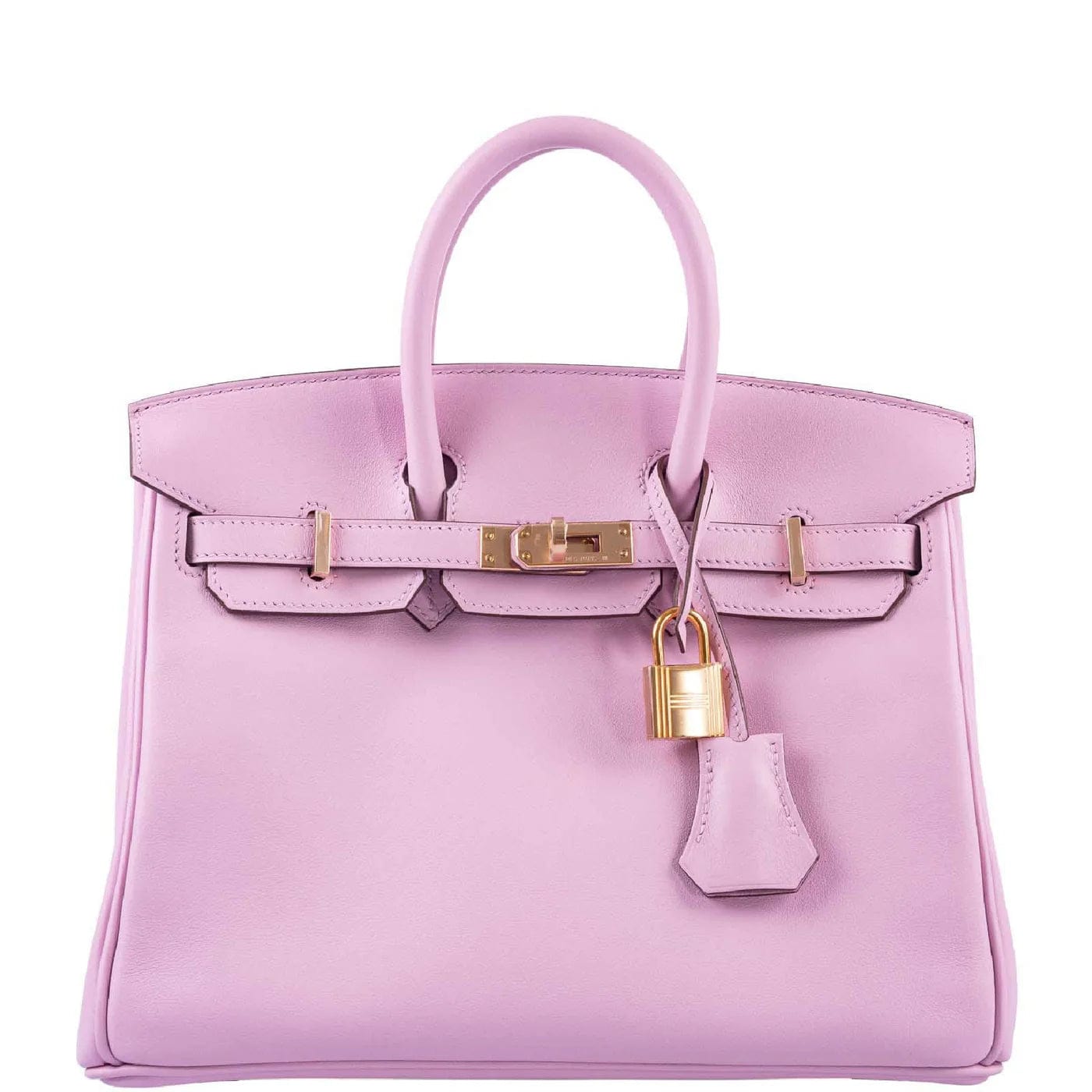 Hermès Hermes Birkin 25 Mauve Sylvestre Swift Rosegold HW #W SKCB-129160