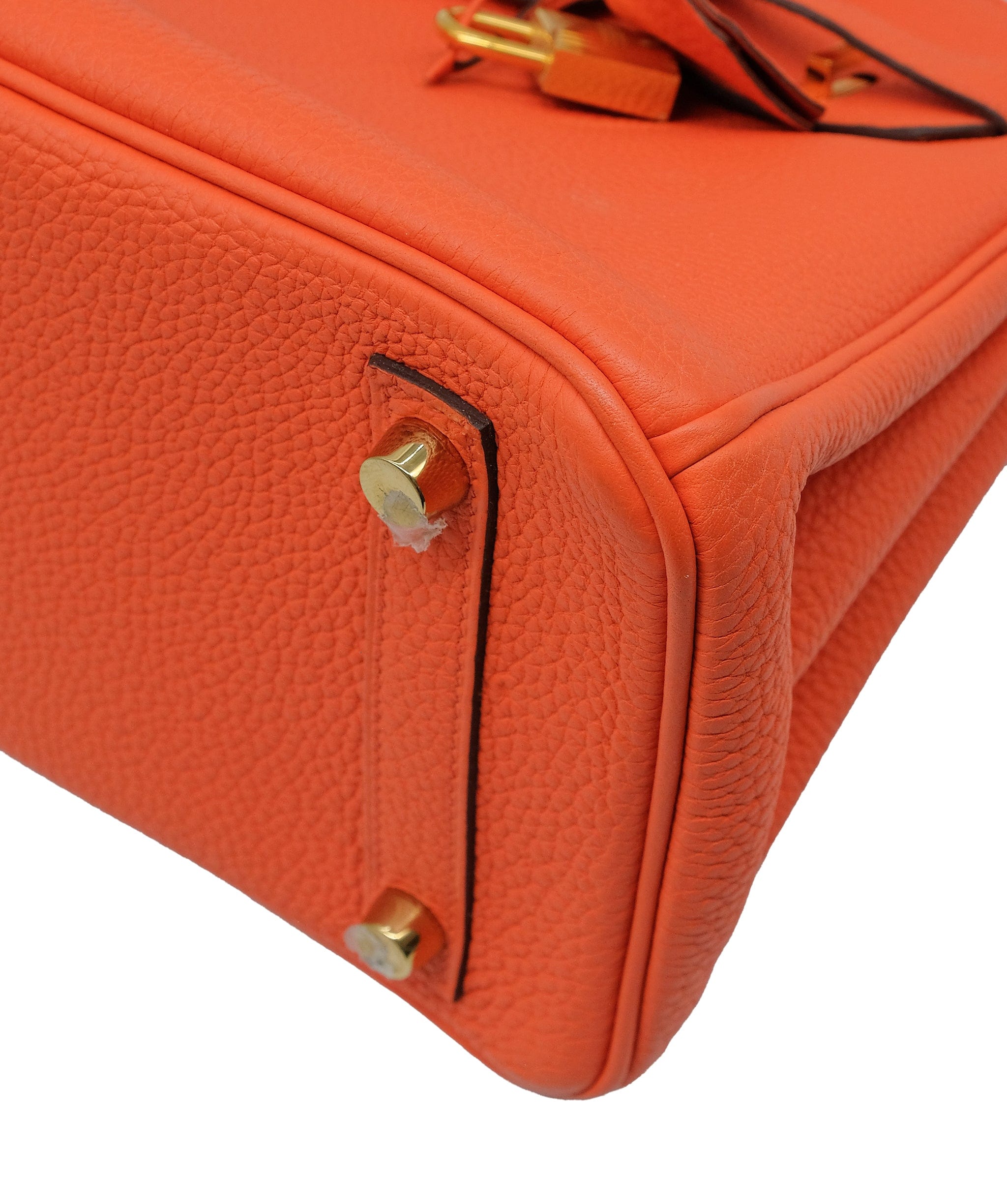 Hermès Hermes Birkin 25 Orange Poppy Togo GHW RJC3727