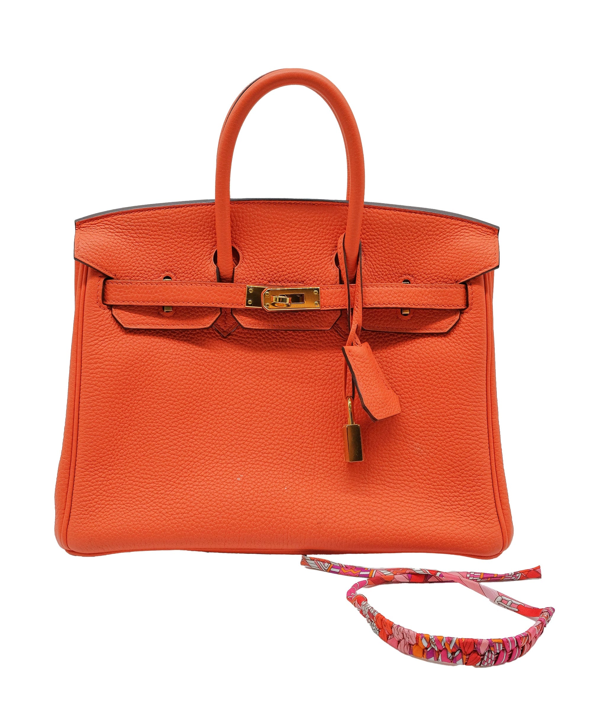 Hermès Hermes Birkin 25 Orange Poppy Togo GHW RJC3727