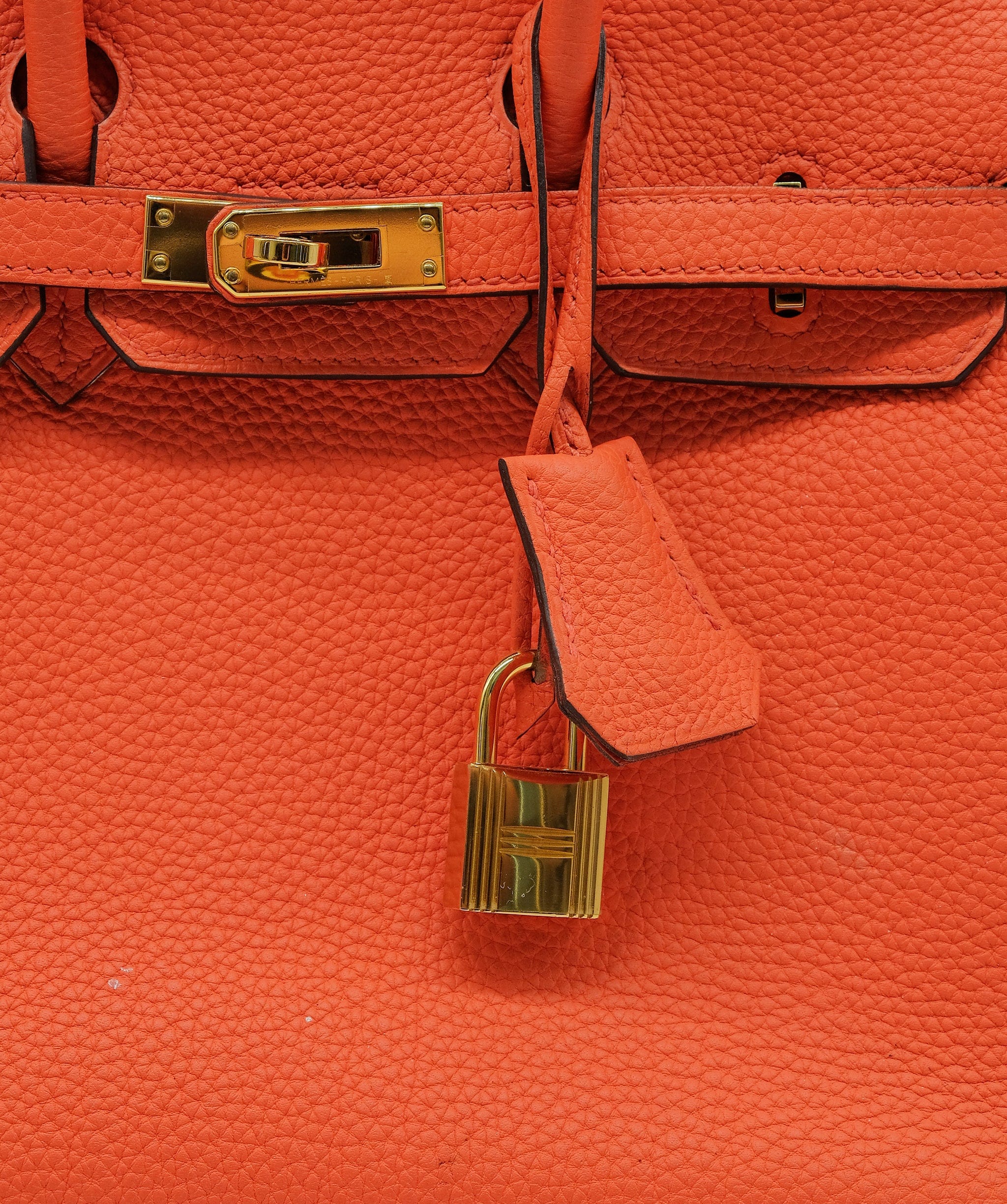 Hermès Hermes Birkin 25 Orange Poppy Togo GHW RJC3727