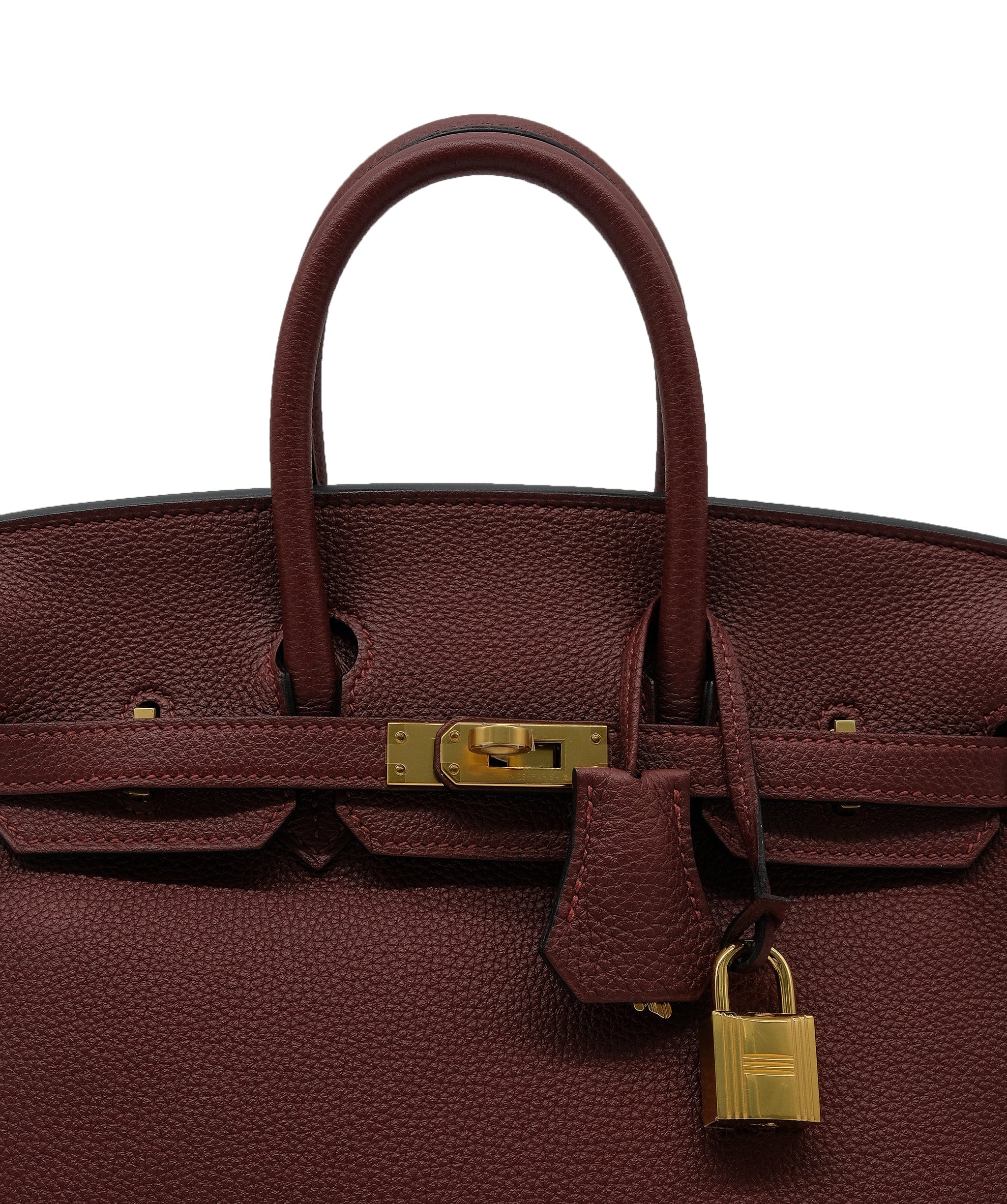 Hermès Hermes Birkin 25 Rouge H Togo GHW #Y SKL1723