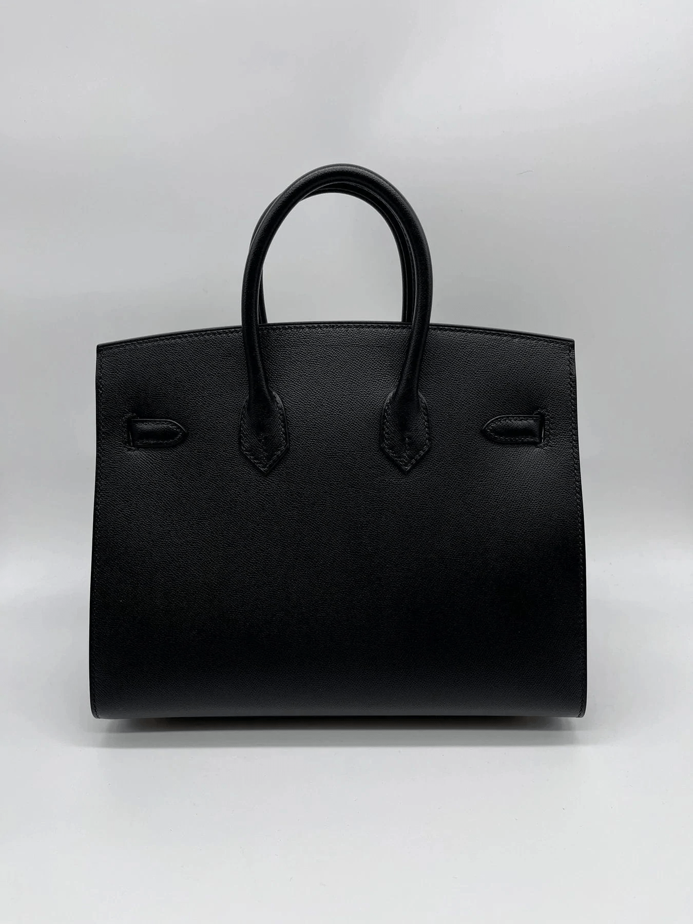 Hermès HERMÈS BIRKIN 25CM BLACK Madame Leather with Gold Hardware