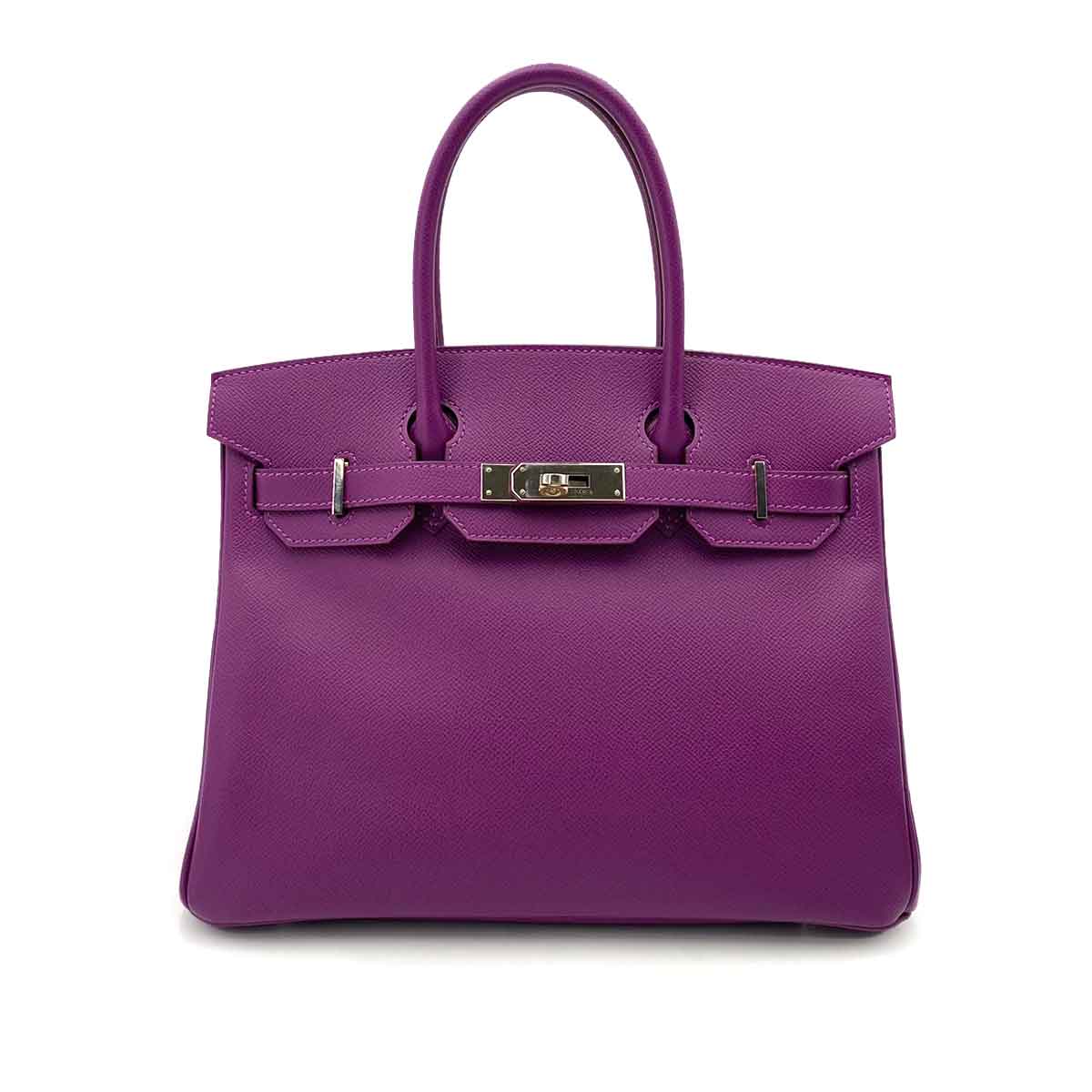 Hermès HERMES BIRKIN 30 ANEMONE EPSOM HAND BAG DXBS0115