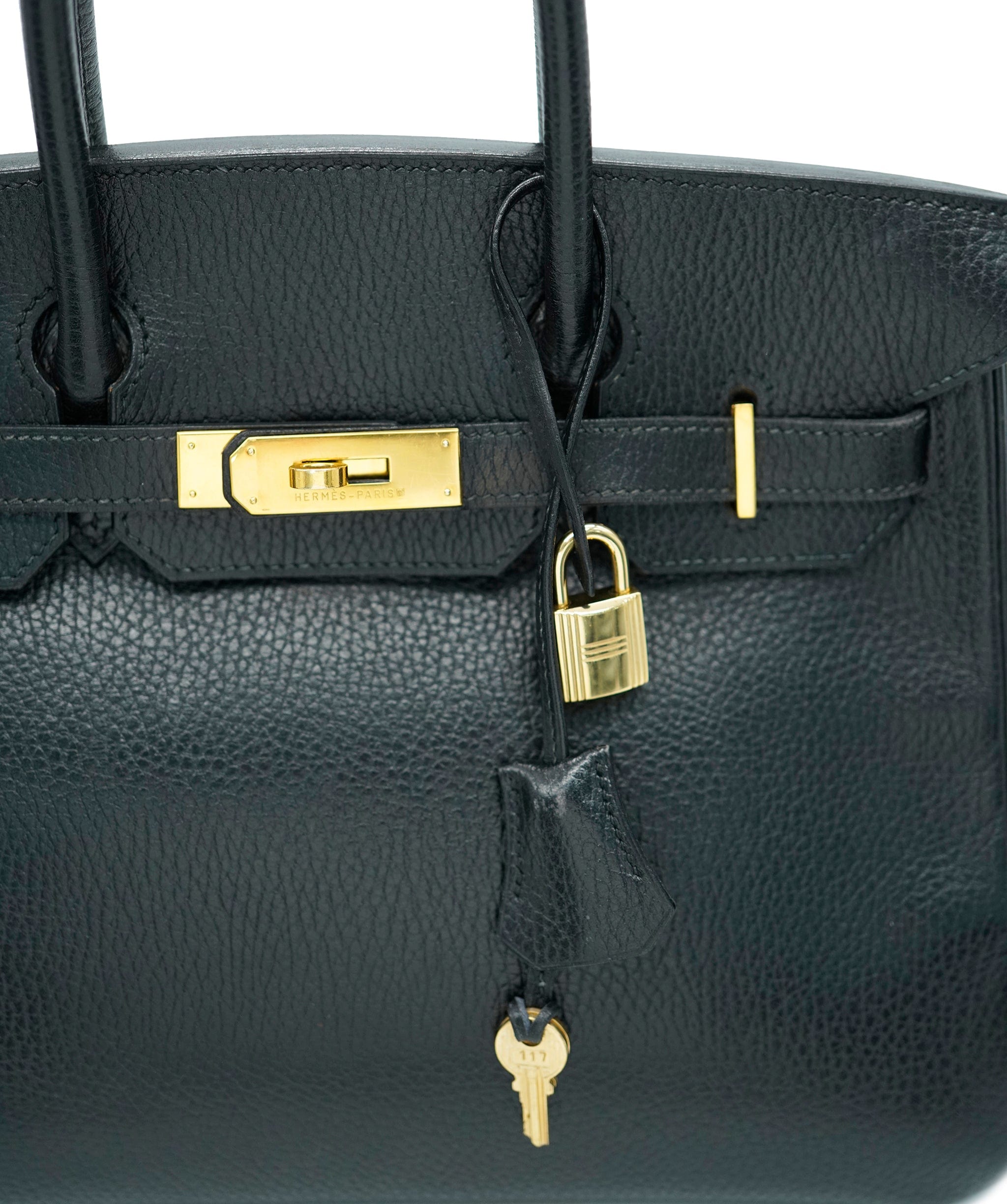 Hermès Hermes Birkin 30 Black Ardennes GHW  ASL10878