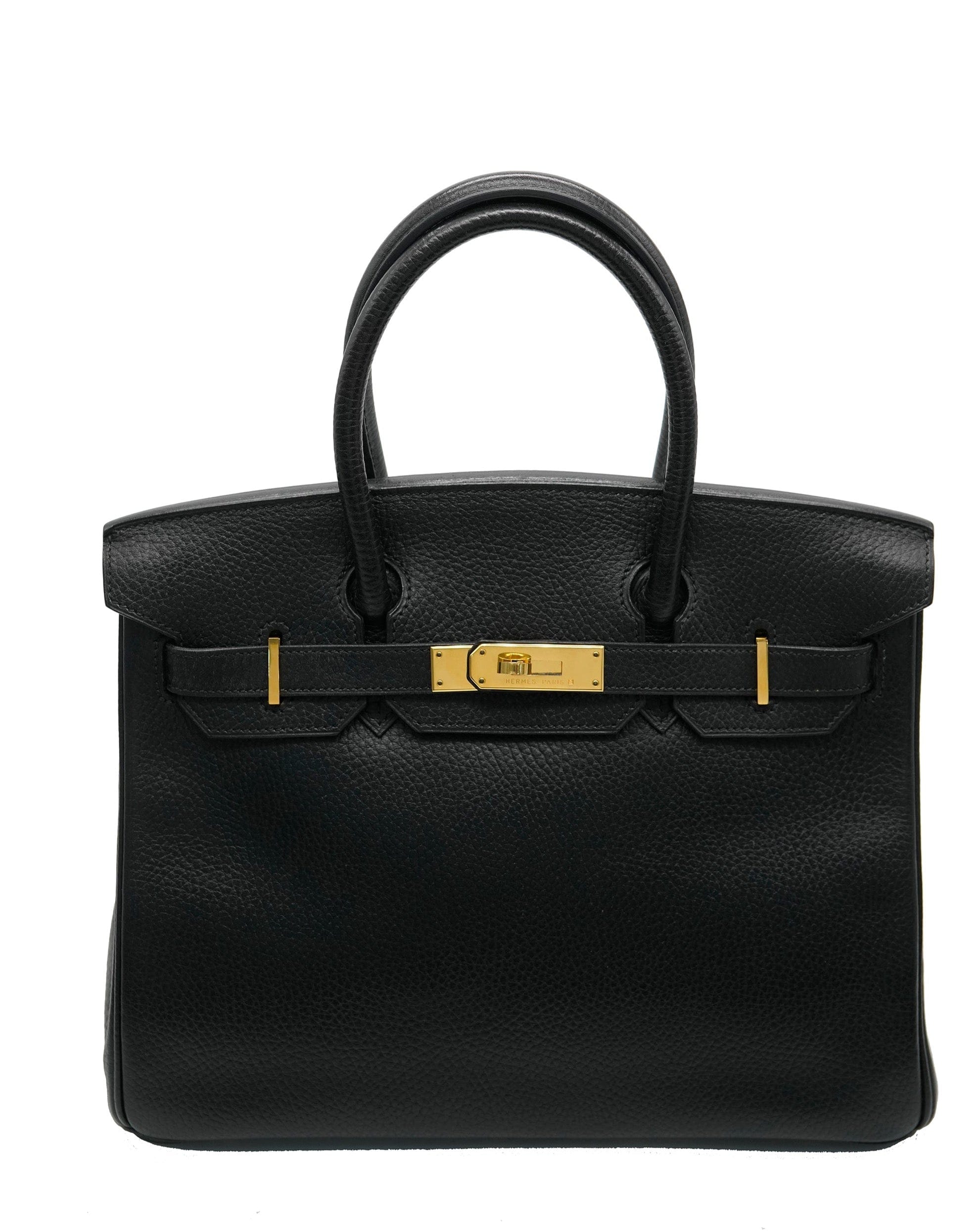 Hermès Hermes Birkin 30 Black Ardennes Leather GHW ASC5010