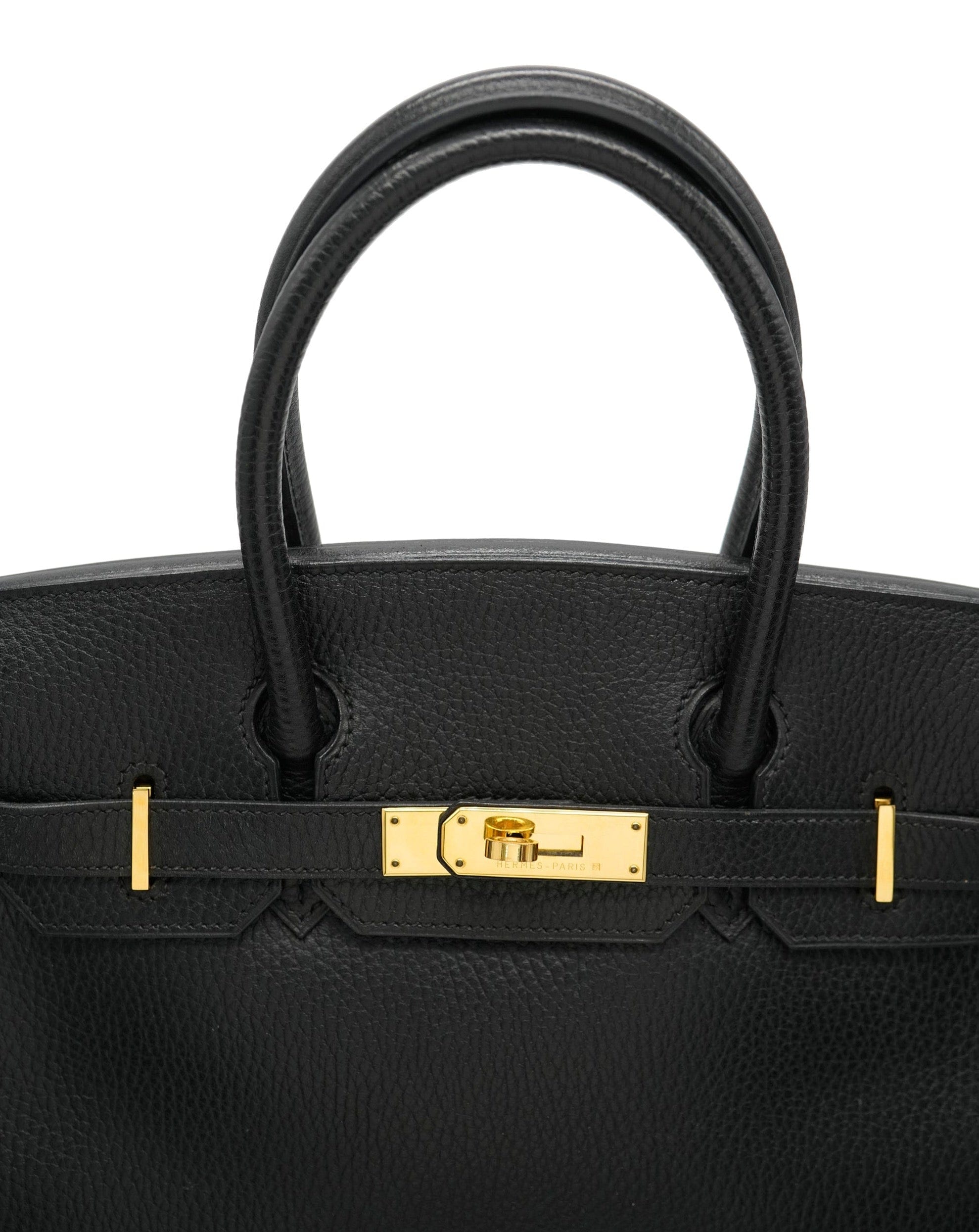 Hermès Hermes Birkin 30 Black Ardennes Leather GHW ASC5010