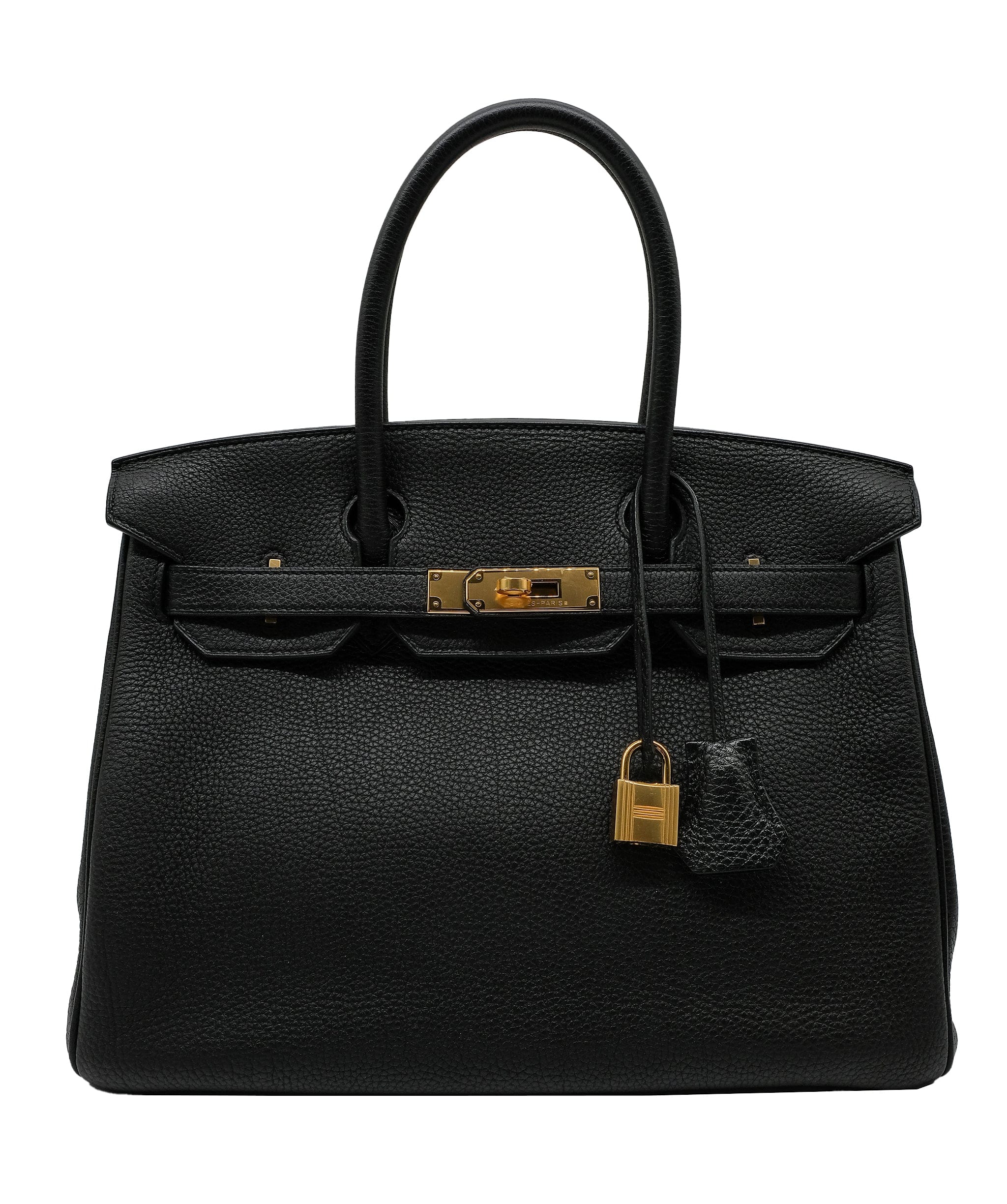 Hermès Hermes Birkin 30 Black Togo GHW #R SKL1709