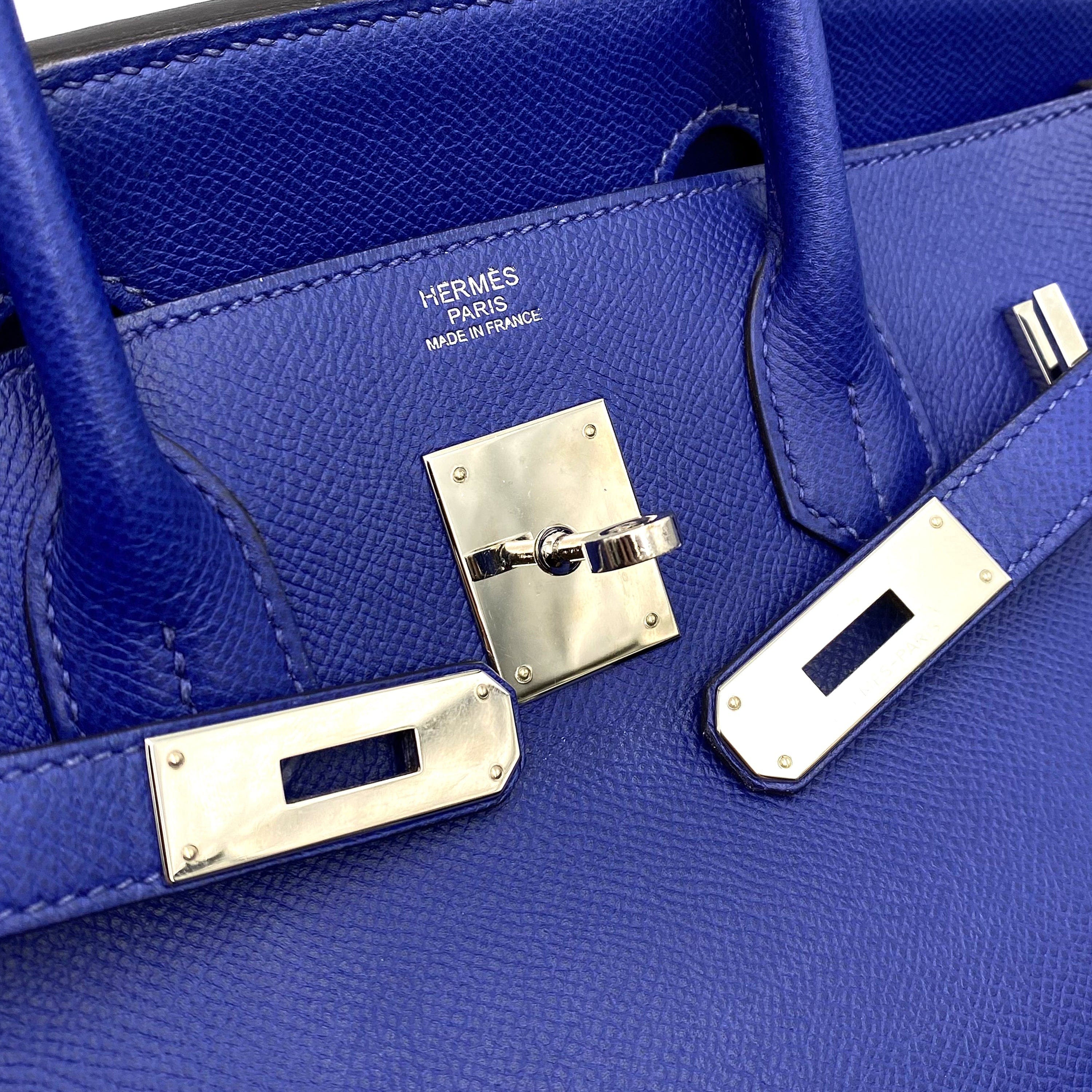 Hermès Hermes Birkin 30 Blue electrique epsom  AVC1985