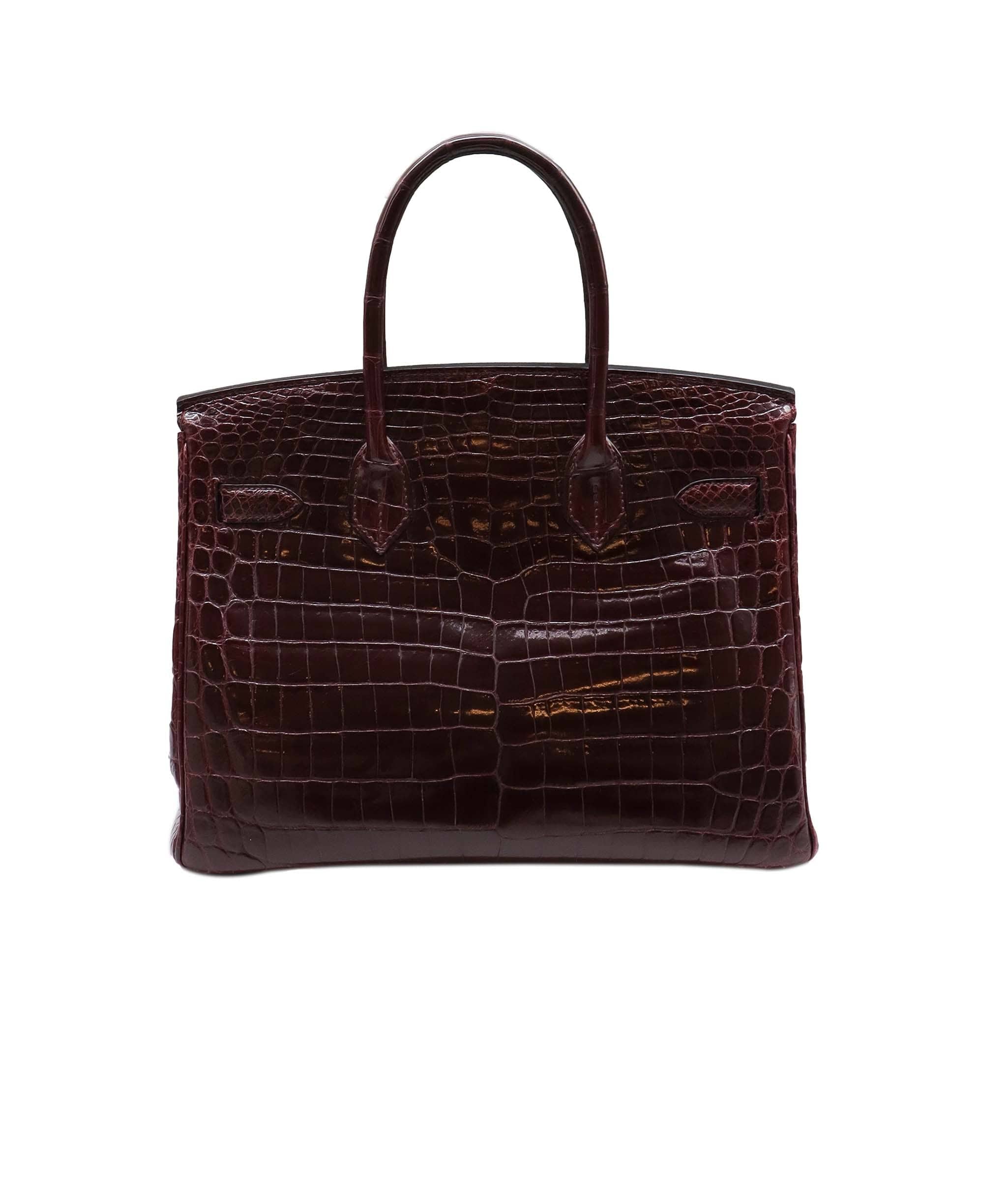 Hermès Hermès Birkin 30 Bordeaux Shiny Nilo PHW #M SKC1738