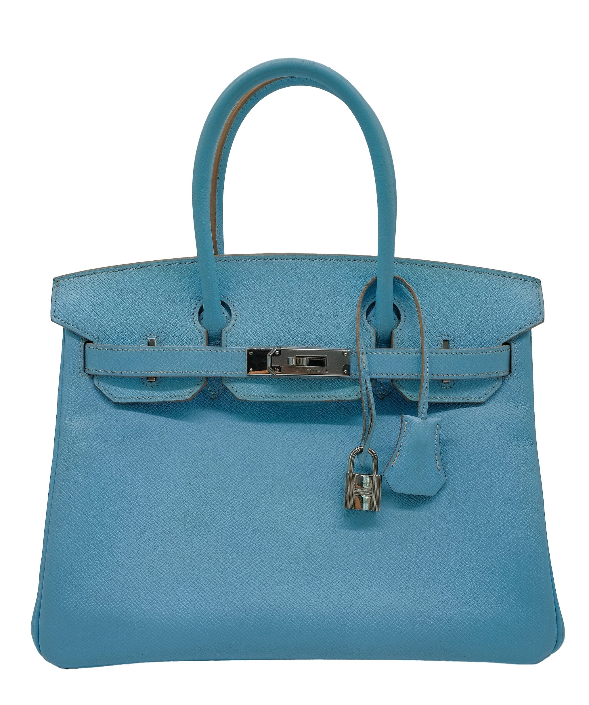 Hermès Hermes Birkin 30 Candy Blue Celeste / Mykonos Epsom PHW #O SKL1719