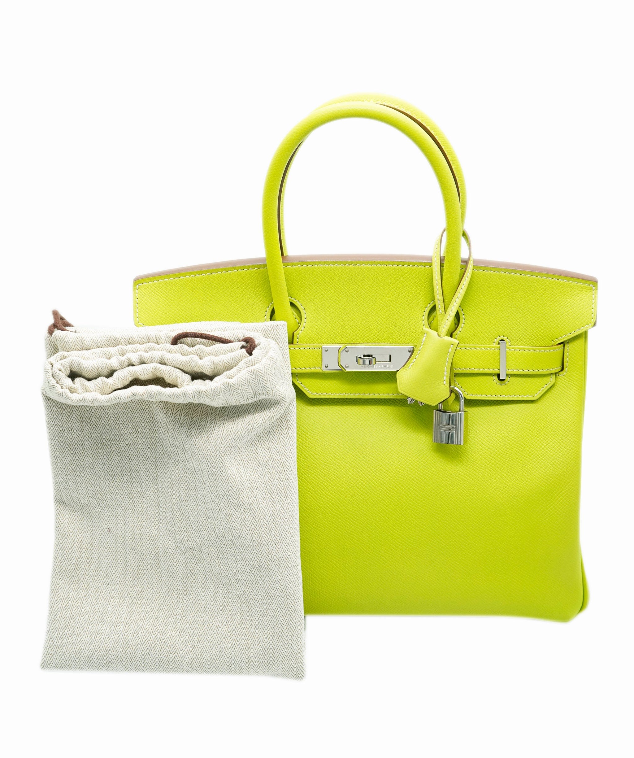 Hermès Hermès Birkin 30 Candy Kiwi / Lichen Epsom PHW #N ASL10621