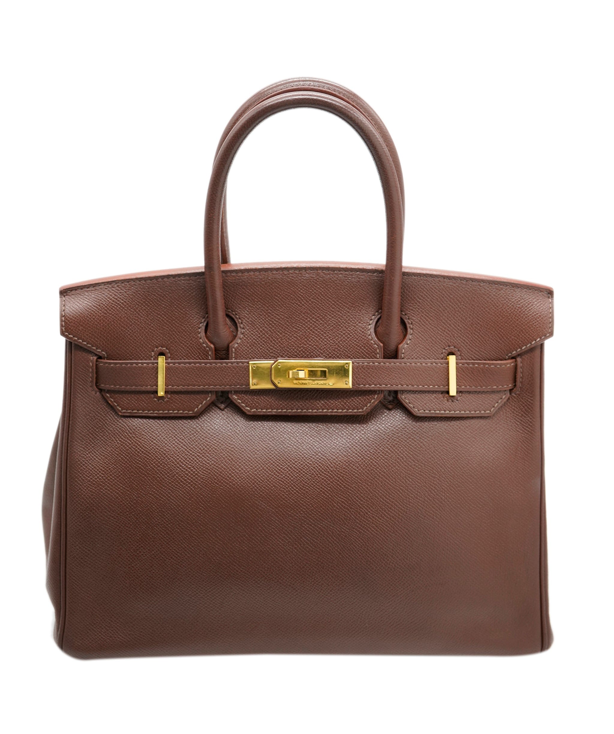 Hermès Hermes Birkin 30 Chocolate Courchevel GHW  - AJC0385