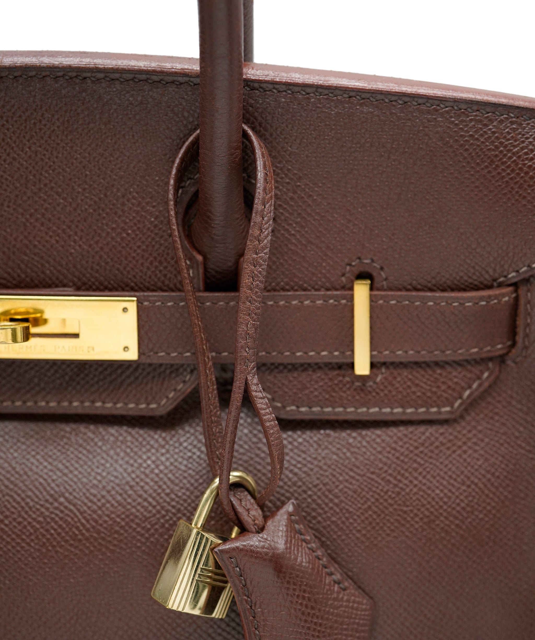 Hermès Hermes Birkin 30 Chocolate Courchevel GHW  - AJC0385