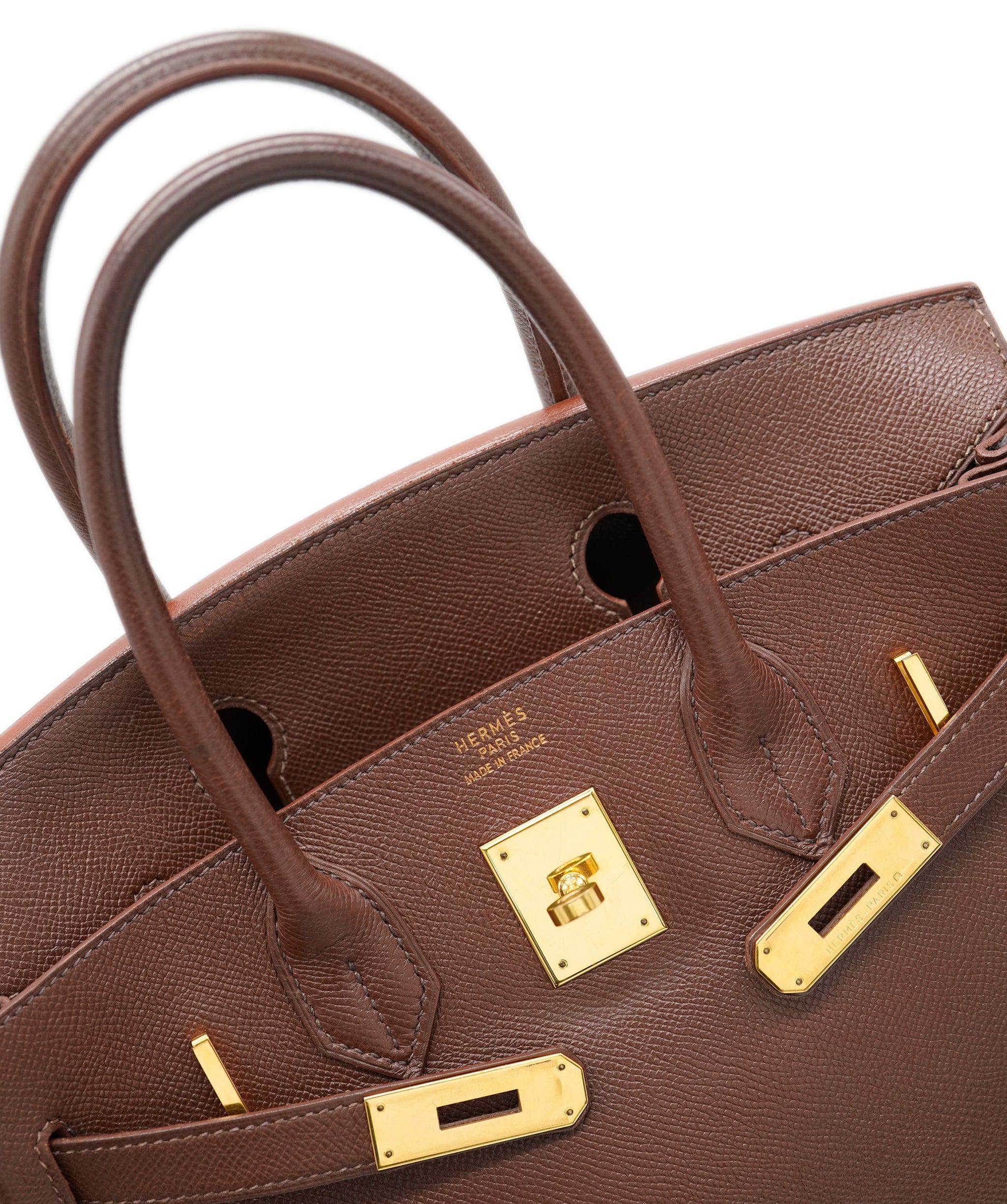 Hermès Hermes Birkin 30 Chocolate Courchevel GHW  - AJC0385