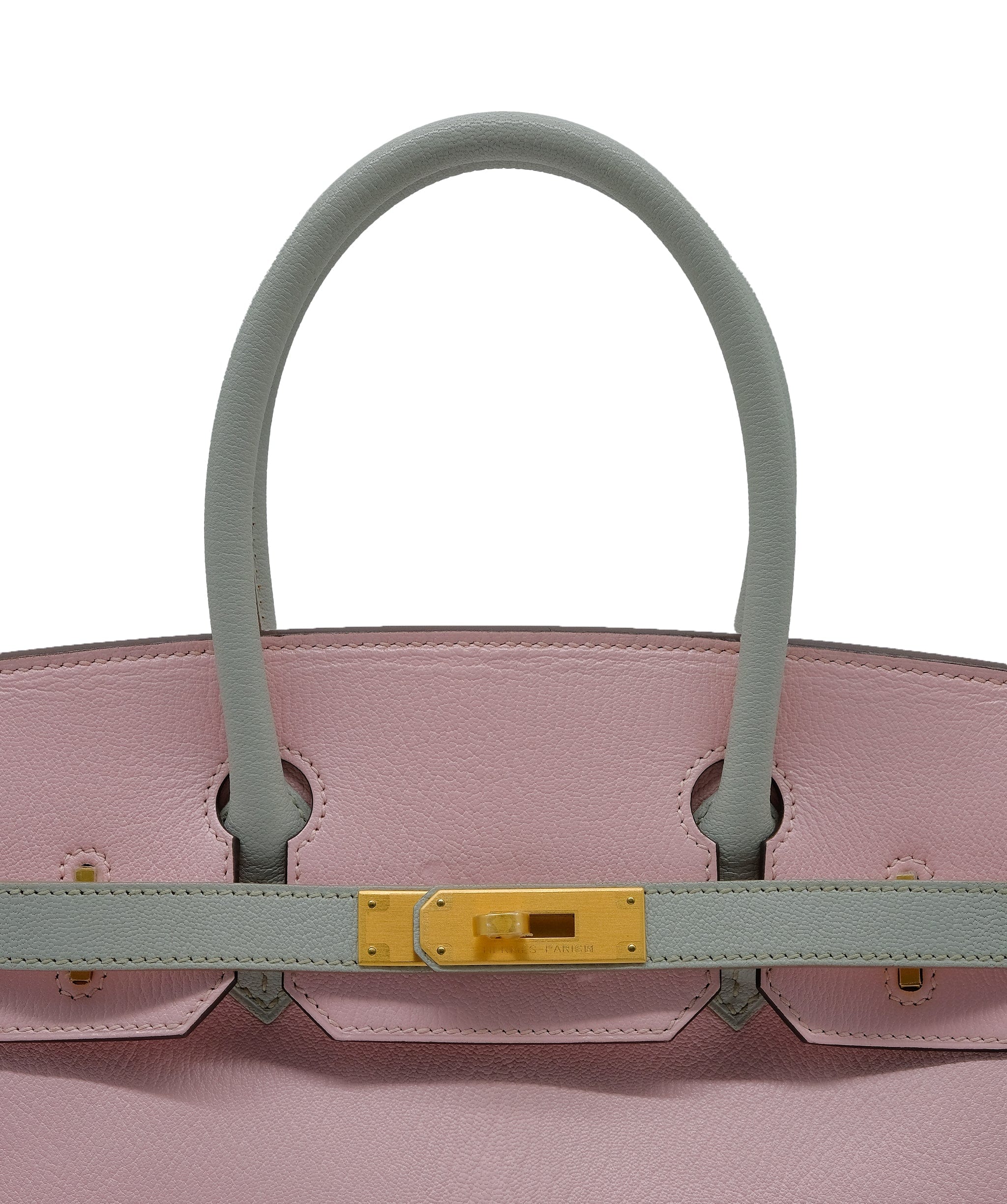 Hermès Hermes Birkin 30 HSS Rose Sakura / Gris Perle Chevre Brushed GHW #T SKC1710