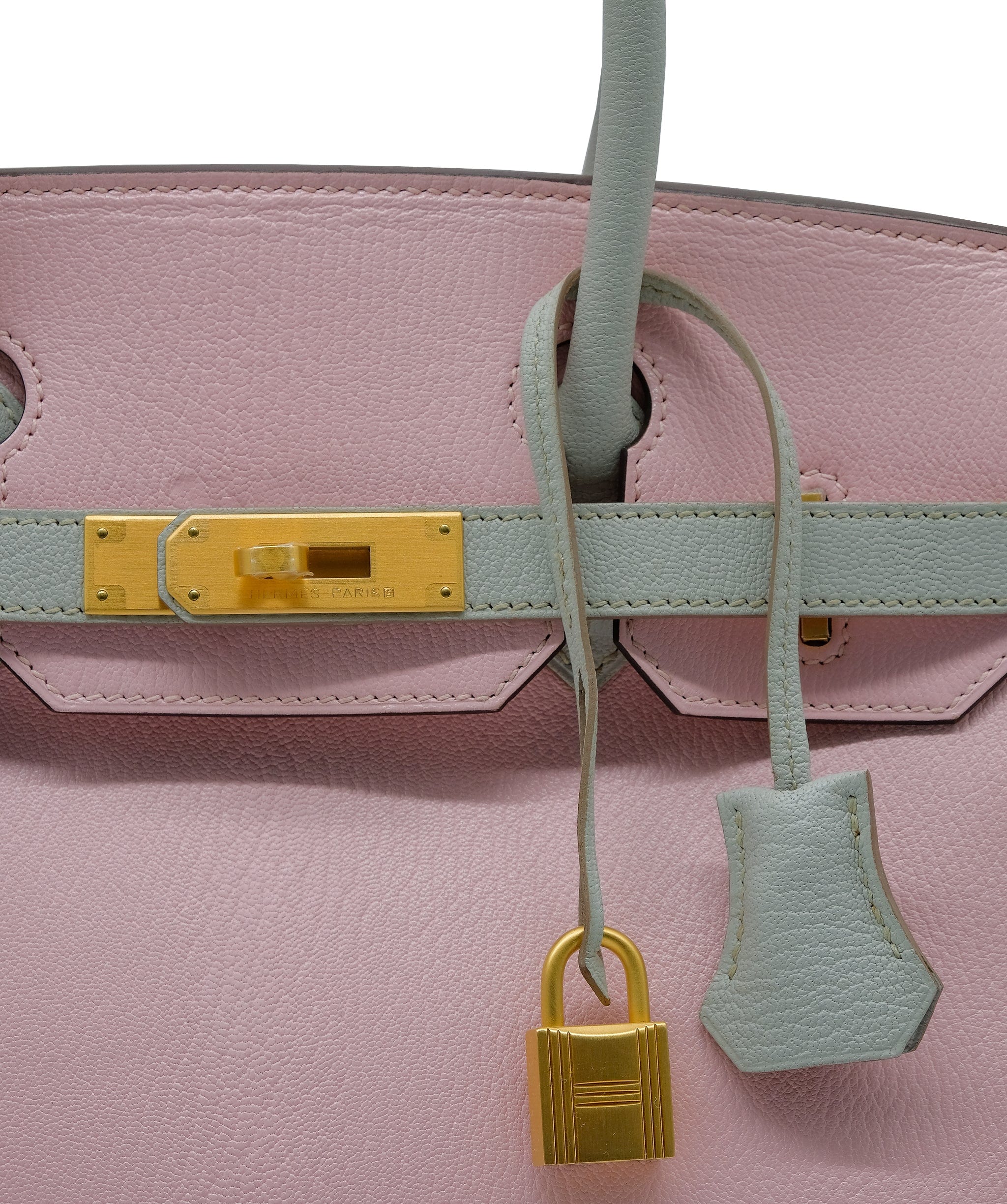 Hermès Hermes Birkin 30 HSS Rose Sakura / Gris Perle Chevre Brushed GHW #T SKC1710