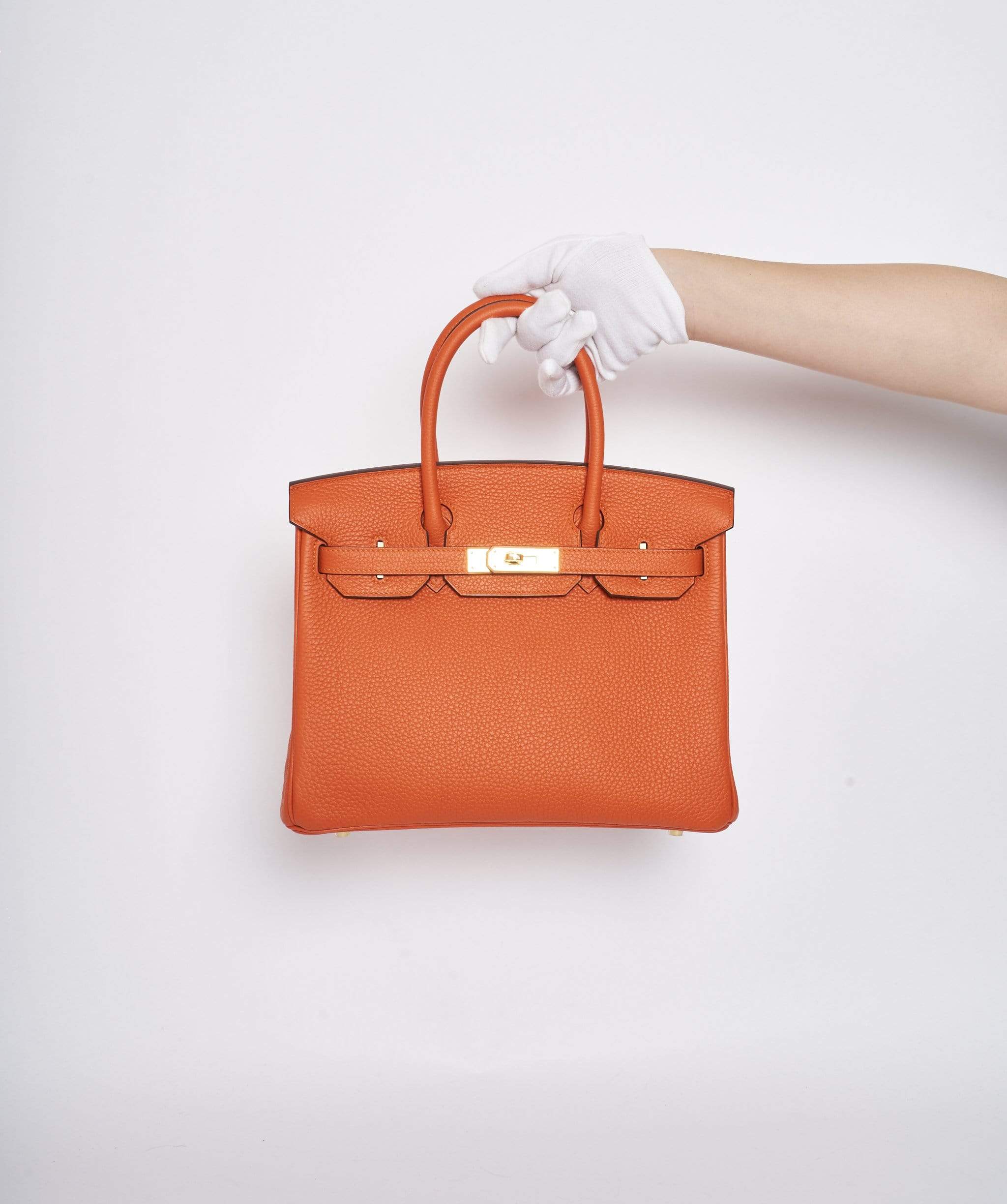 Hermès Hermes Birkin 30 in Feu GHW preloved AVC1073