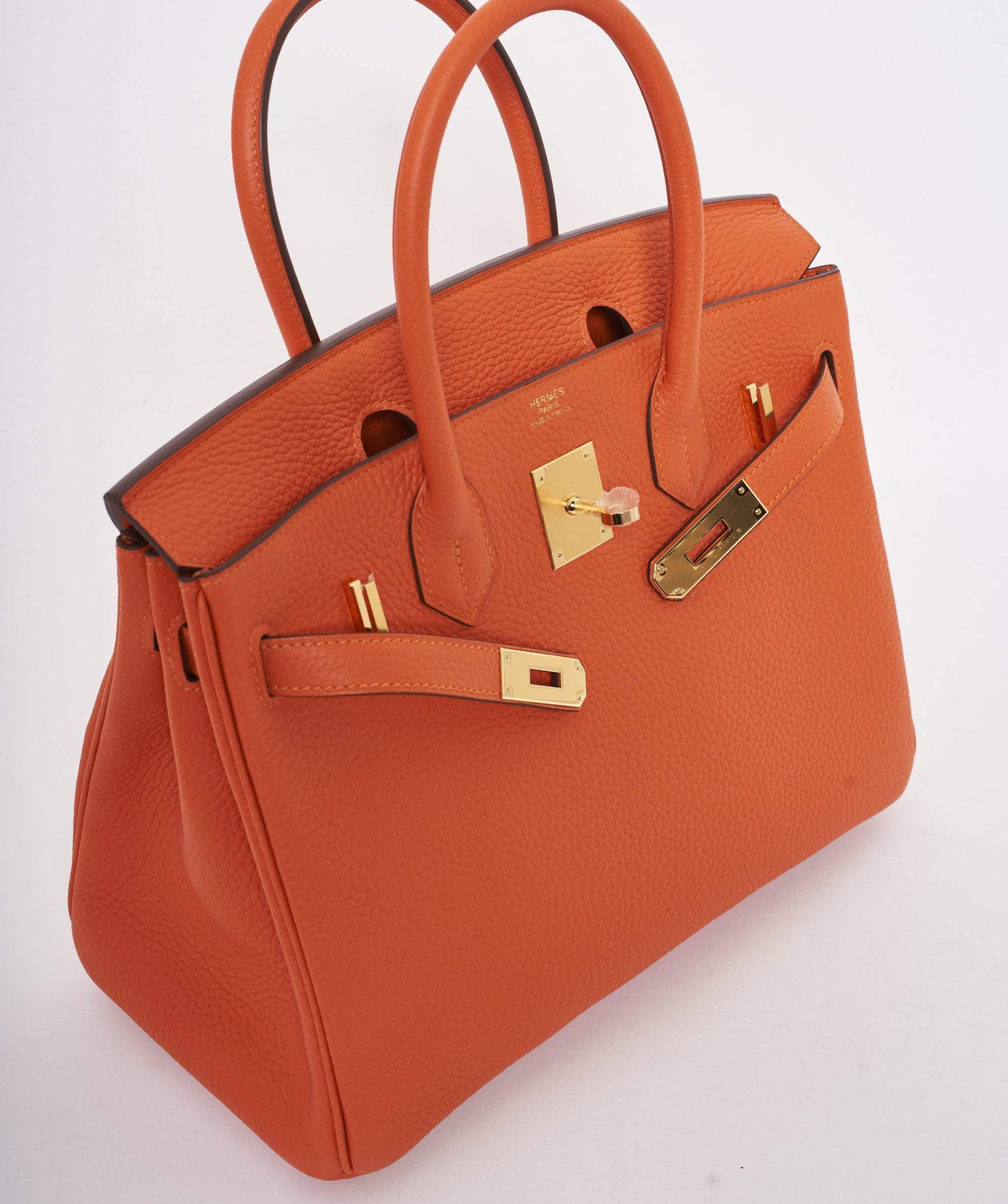 Hermès Hermes Birkin 30 in Feu GHW preloved AVC1073