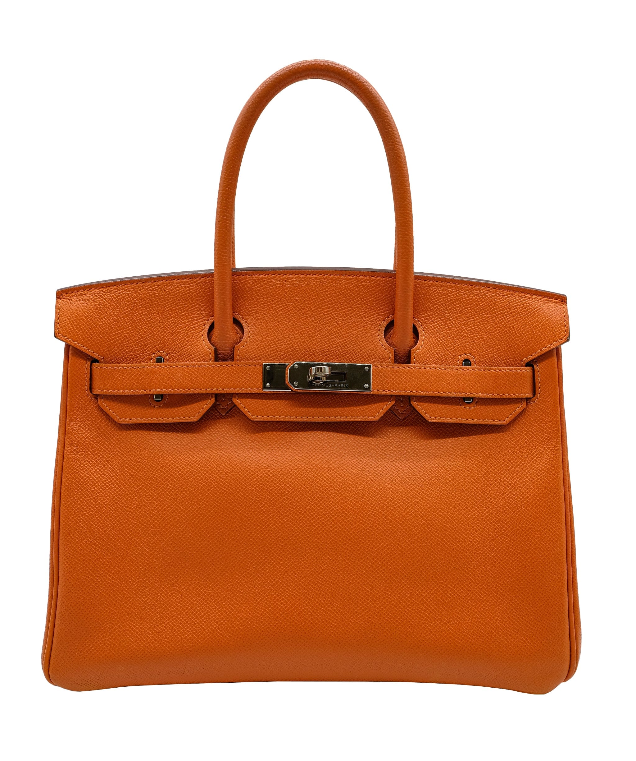 Hermès Hermes Birkin 30 Orange Epsom PHQ Q stamp 2013  DXBS0069