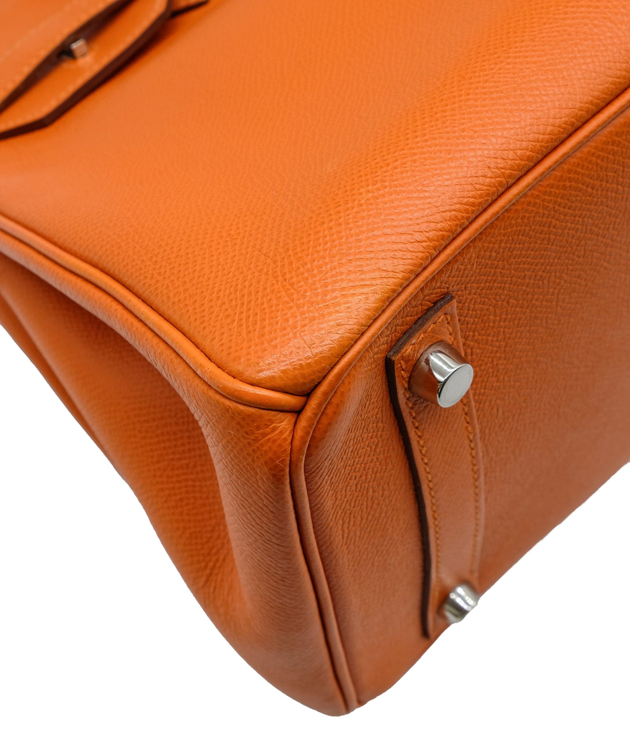 Hermès Hermes Birkin 30 Orange Epsom PHQ Q stamp 2013  DXBS0069