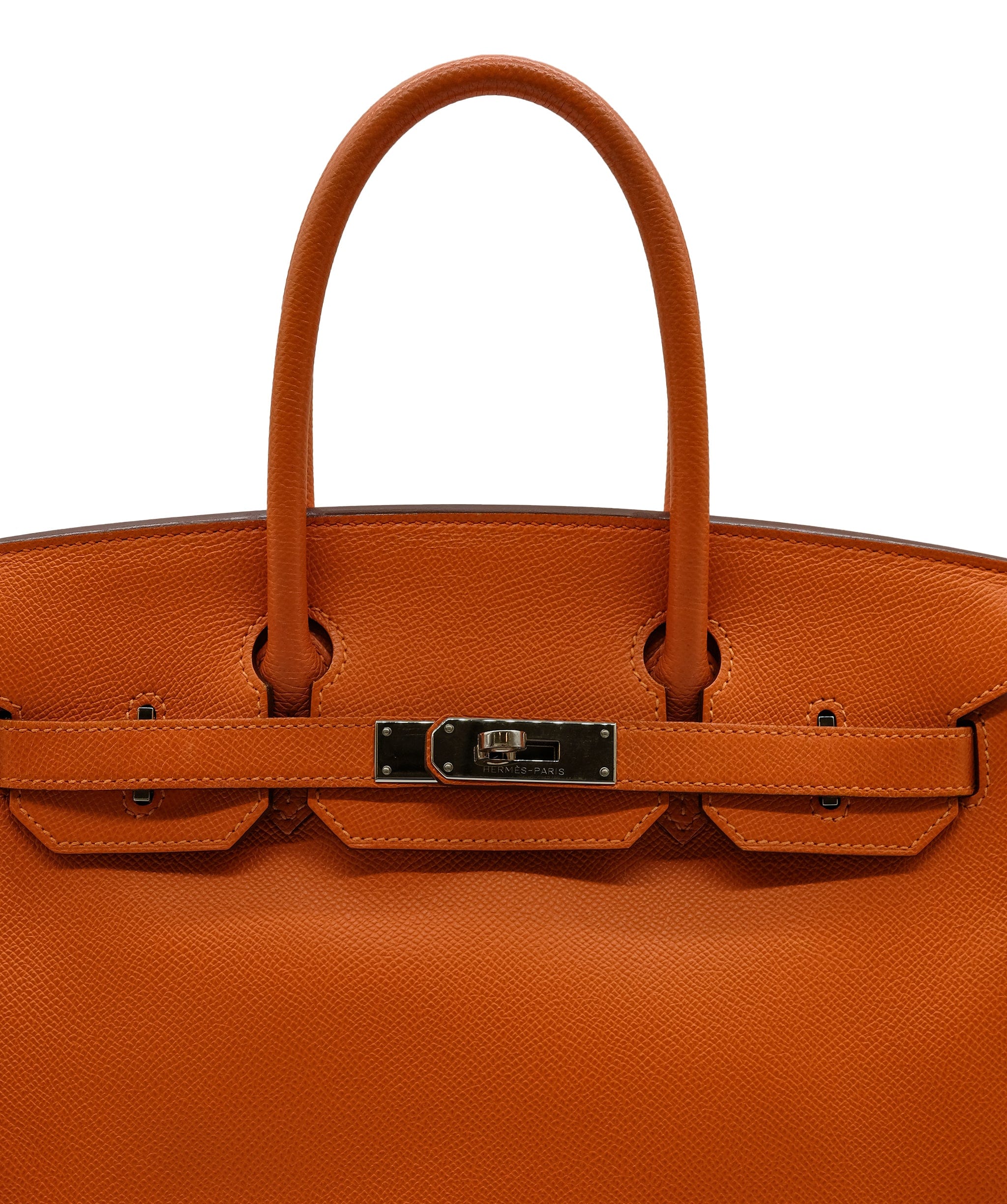 Hermès Hermes Birkin 30 Orange Epsom PHQ Q stamp 2013  DXBS0069