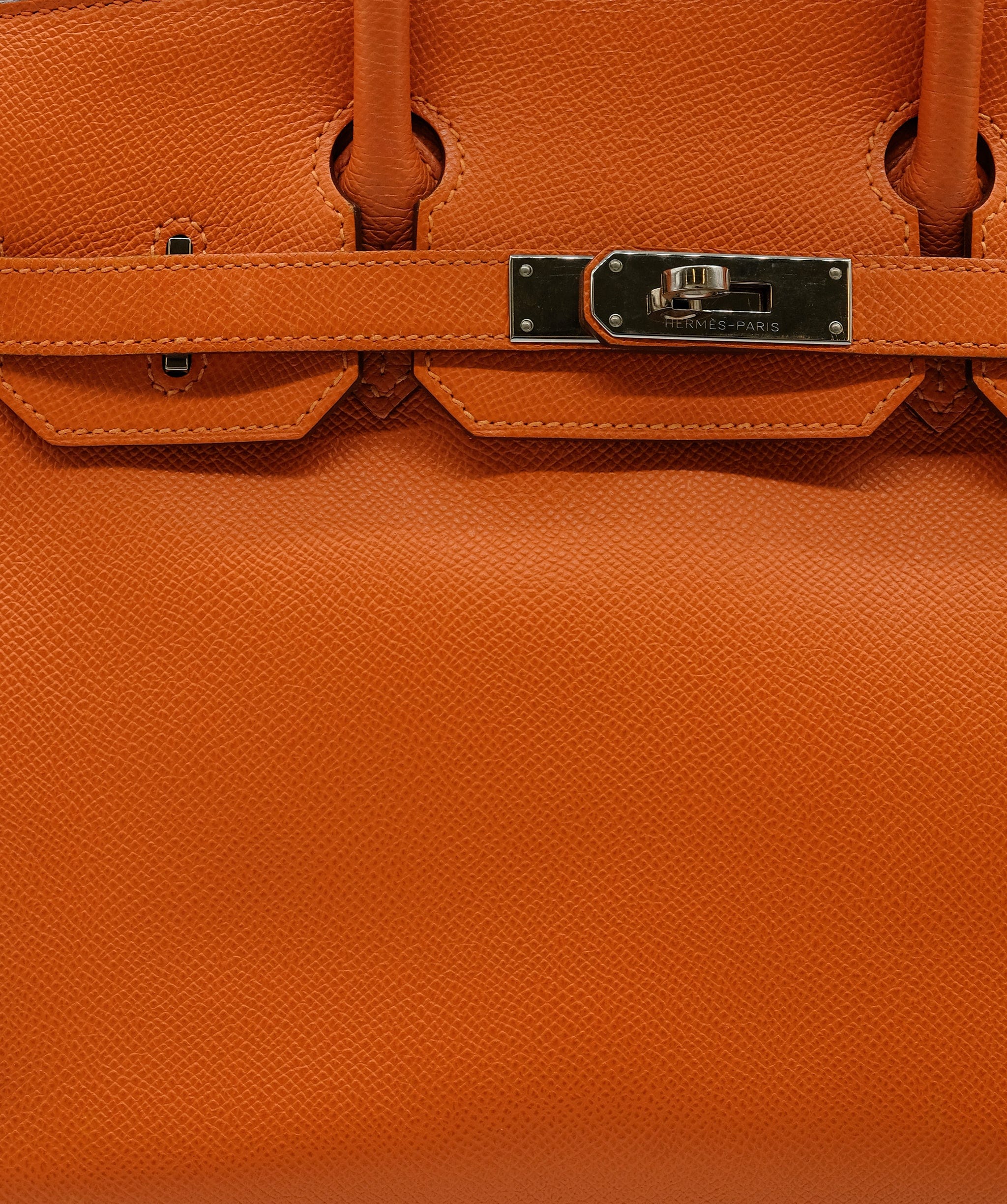 Hermès Hermes Birkin 30 Orange Epsom PHQ Q stamp 2013  DXBS0069