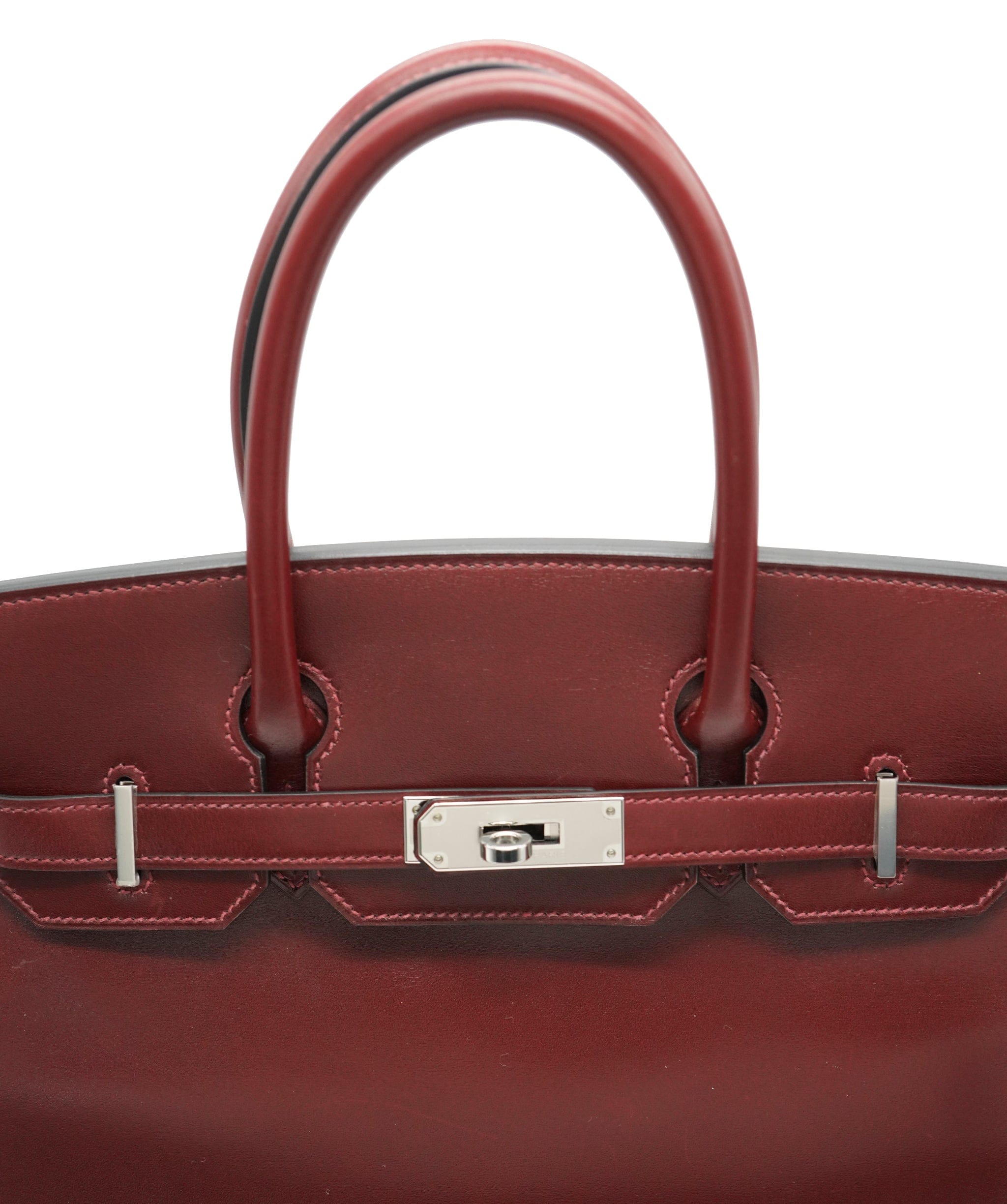 Hermès Hermès Birkin 30 Rouge H Boxcalf PHW #D ASL10624