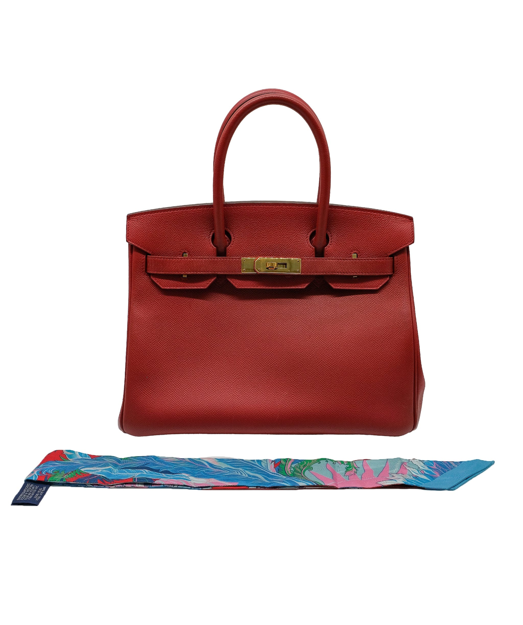 Hermès Hermès Birkin 30 Rouge Vif Epsom GHW (Missing Clouchette) ASL10257