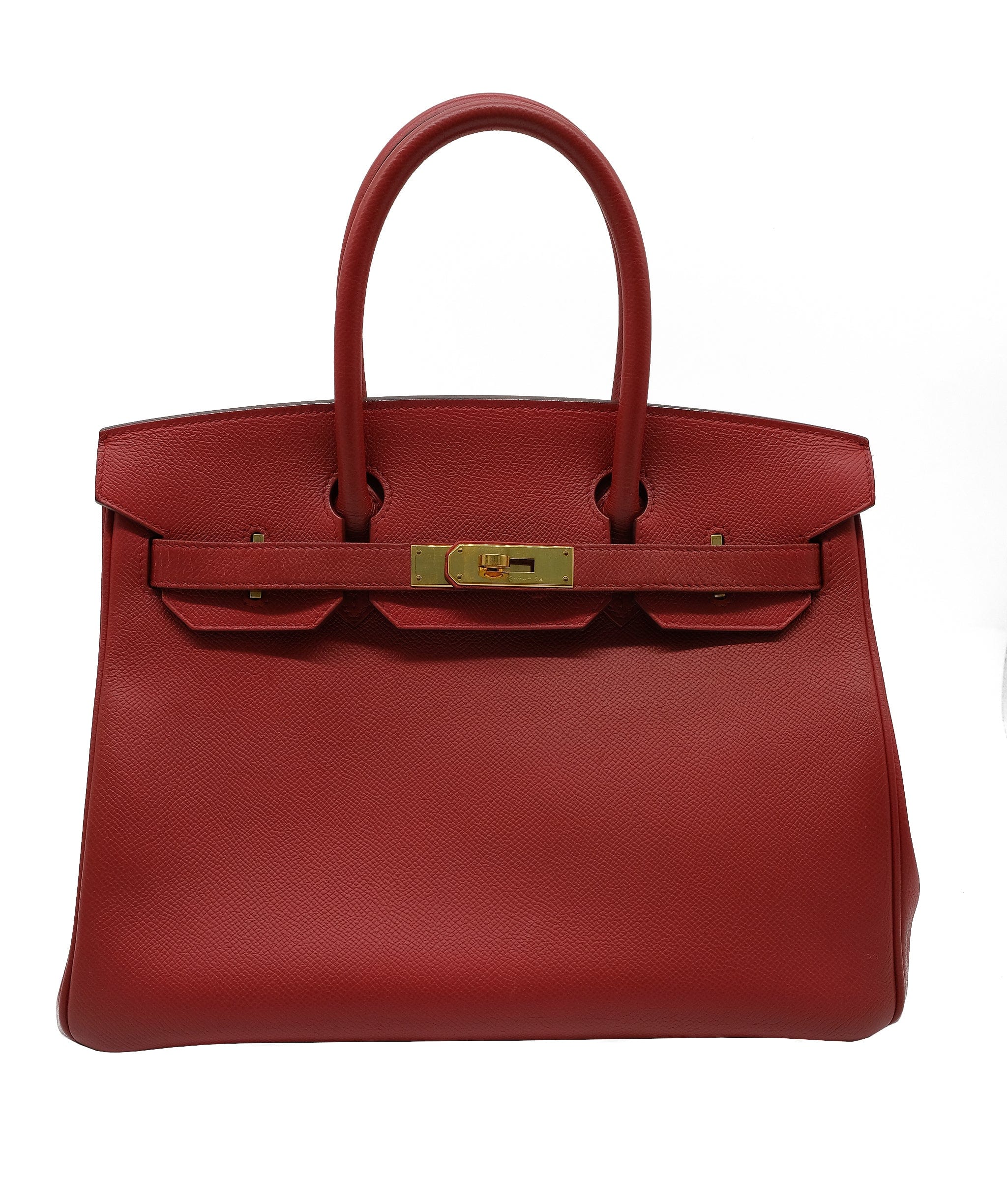 Hermès Hermès Birkin 30 Rouge Vif Epsom GHW (Missing Clouchette) ASL10257