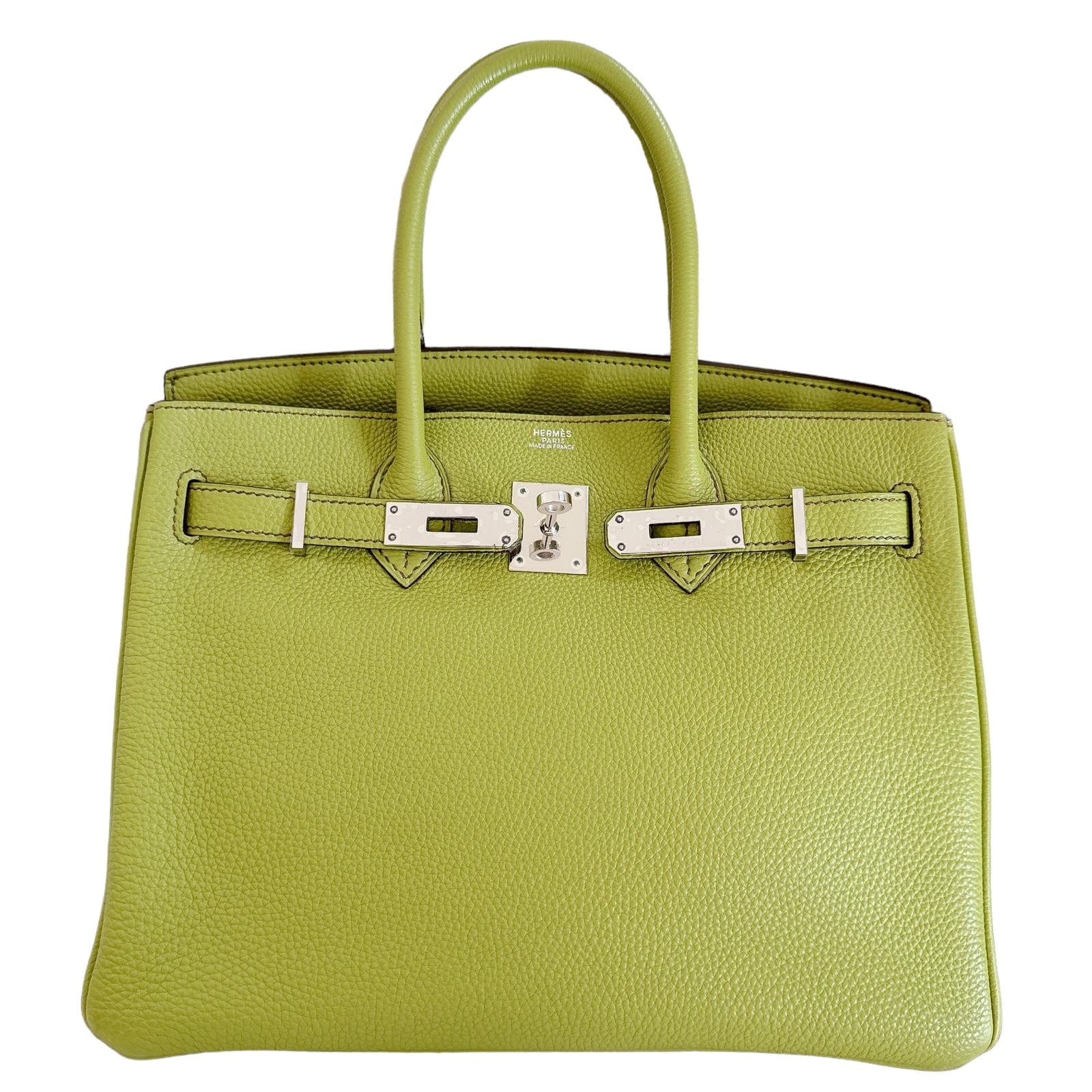 Hermès Hermes Birkin 30 Vert Anis Togo PHW #J SKL1710