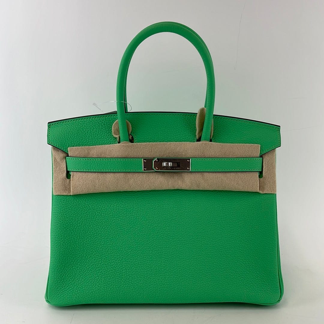 Hermès *Hermes Birkin 30 Vert comics Togo PHW #B SKCB-064692